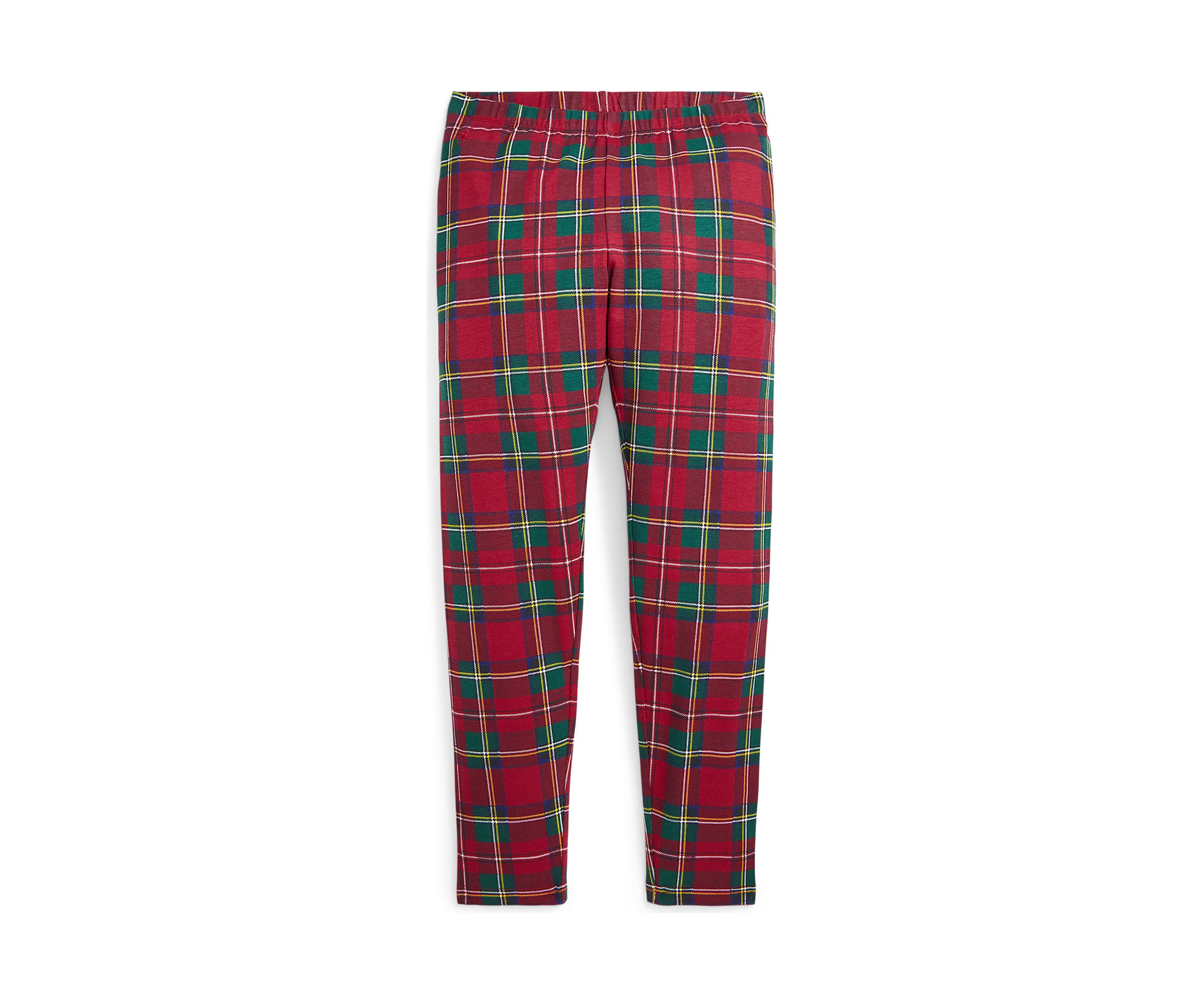 Girls 7-16 Plaid Stretch Jersey Leggings