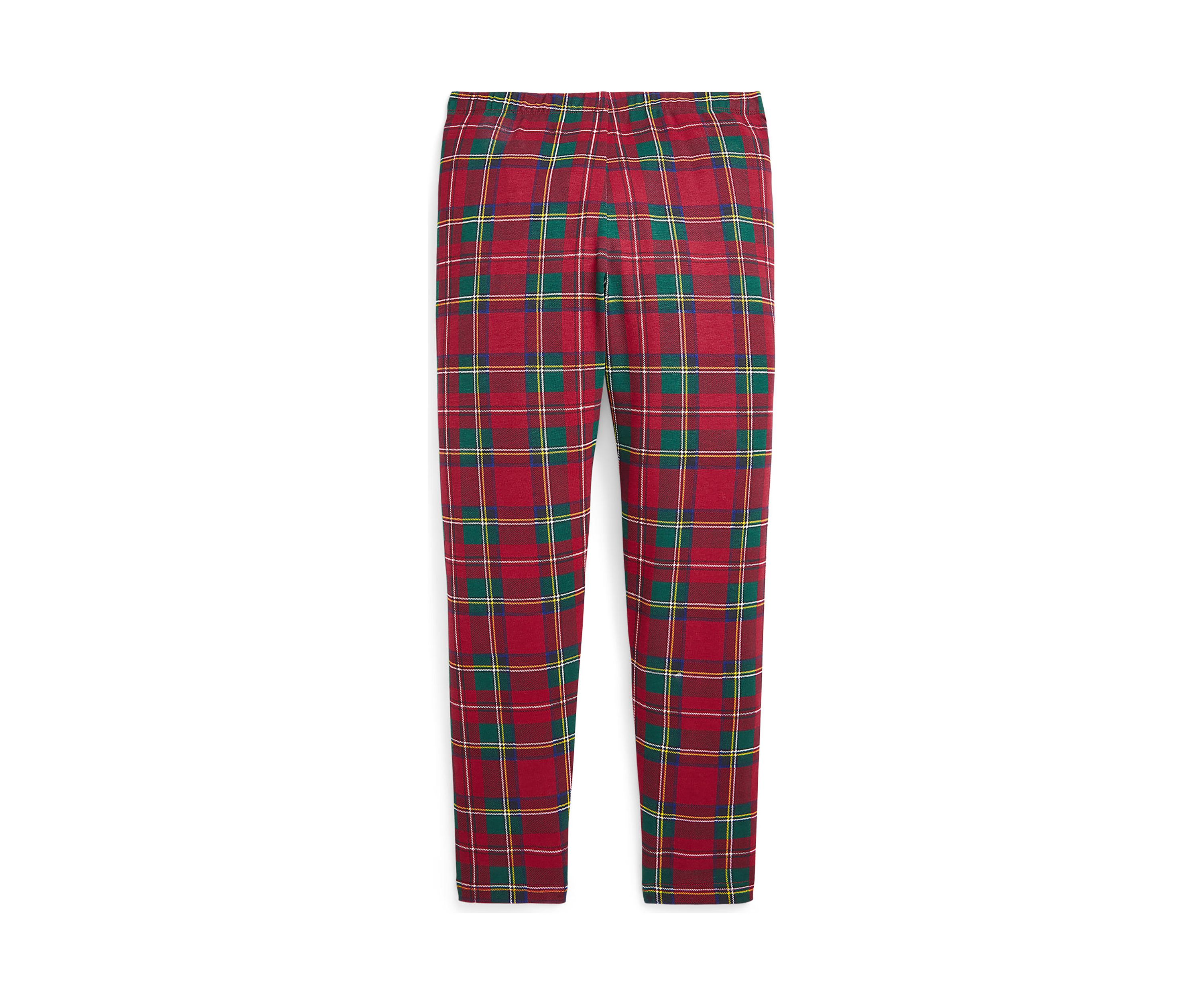 Girls 7-16 Plaid Stretch Jersey Leggings