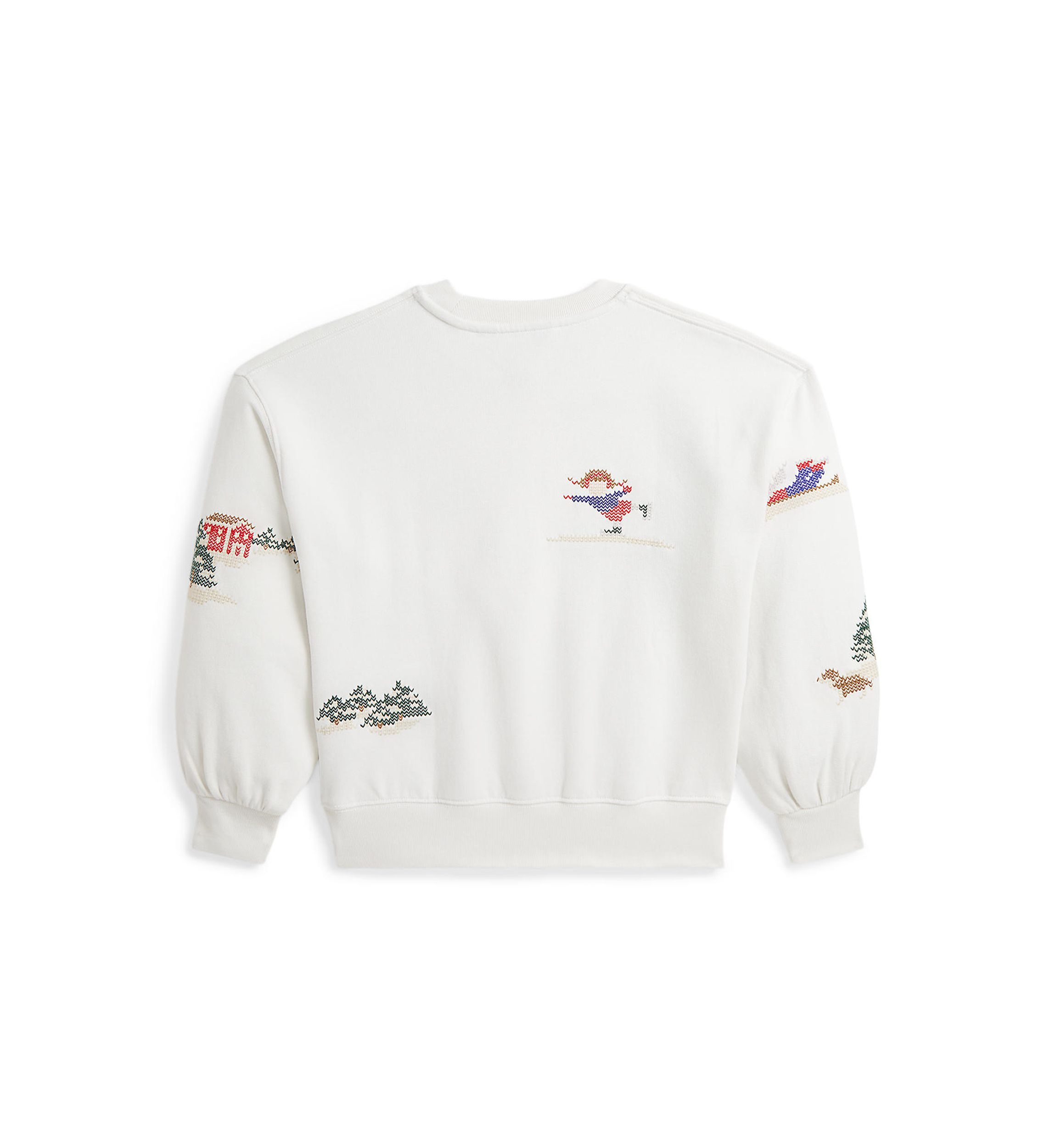Girls 7-16 Embroidered Fleece Sweatshirt