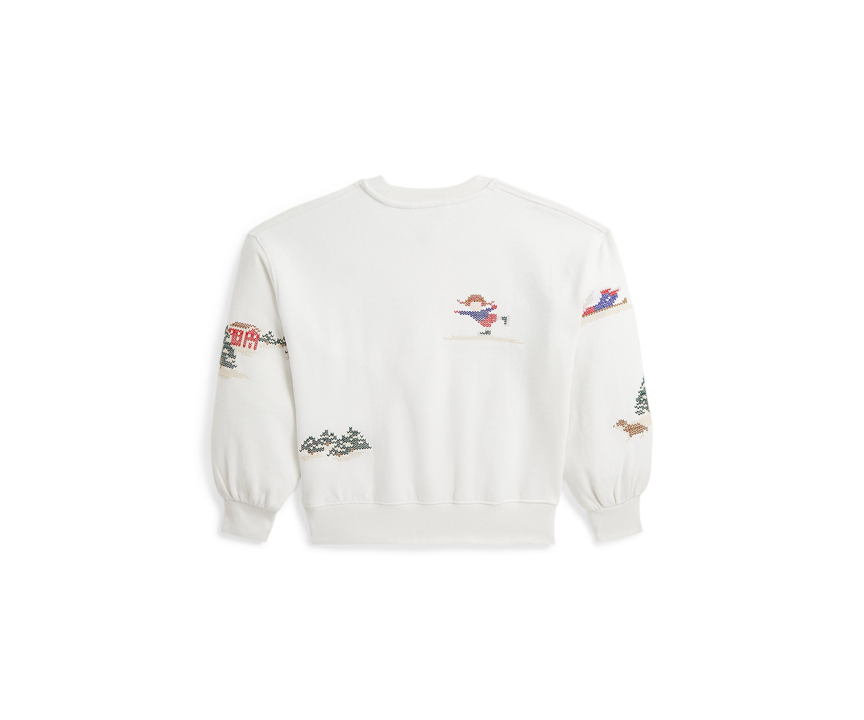 Girls 7-16 Embroidered Fleece Sweatshirt