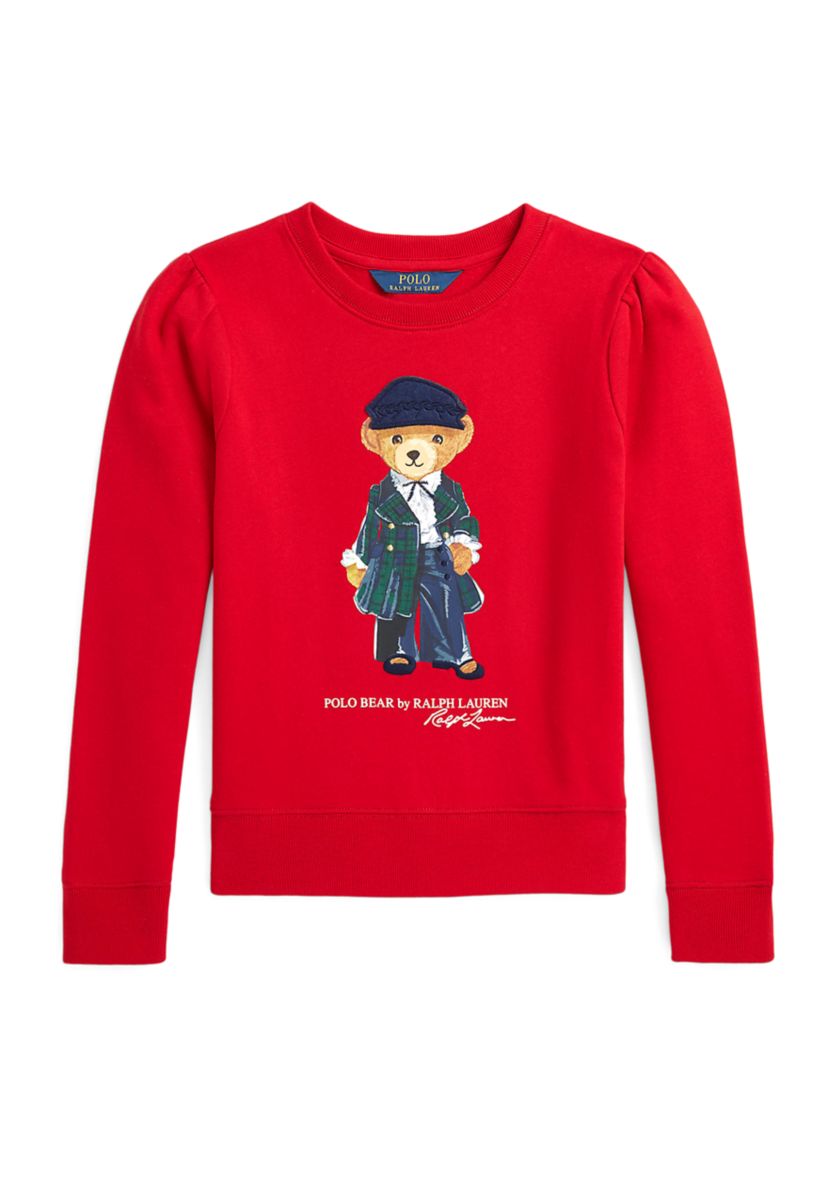 Girls 7-16 Polo Bear Fleece Sweatshirt