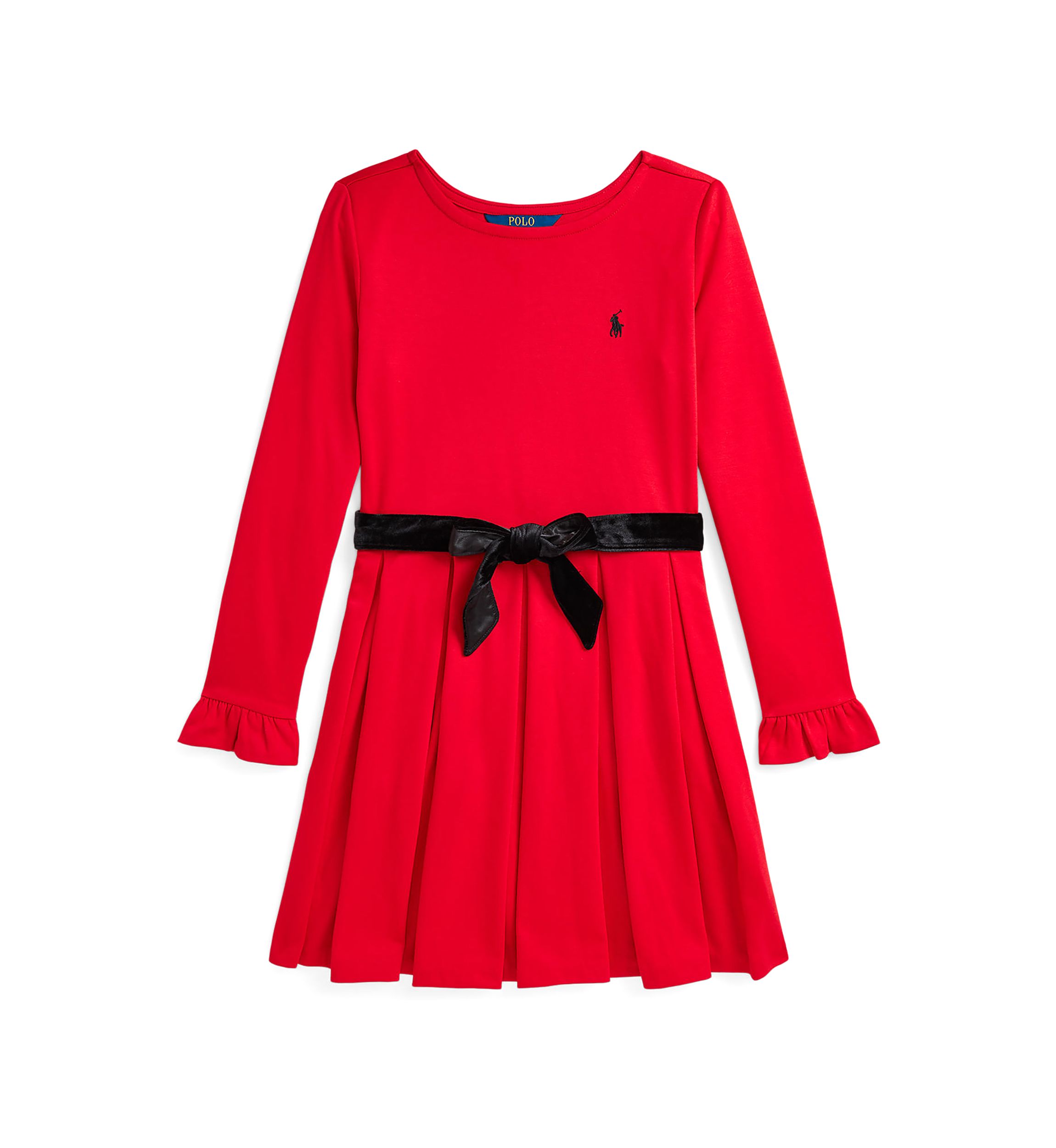Girls 7-16 Pleated Ponte Dress