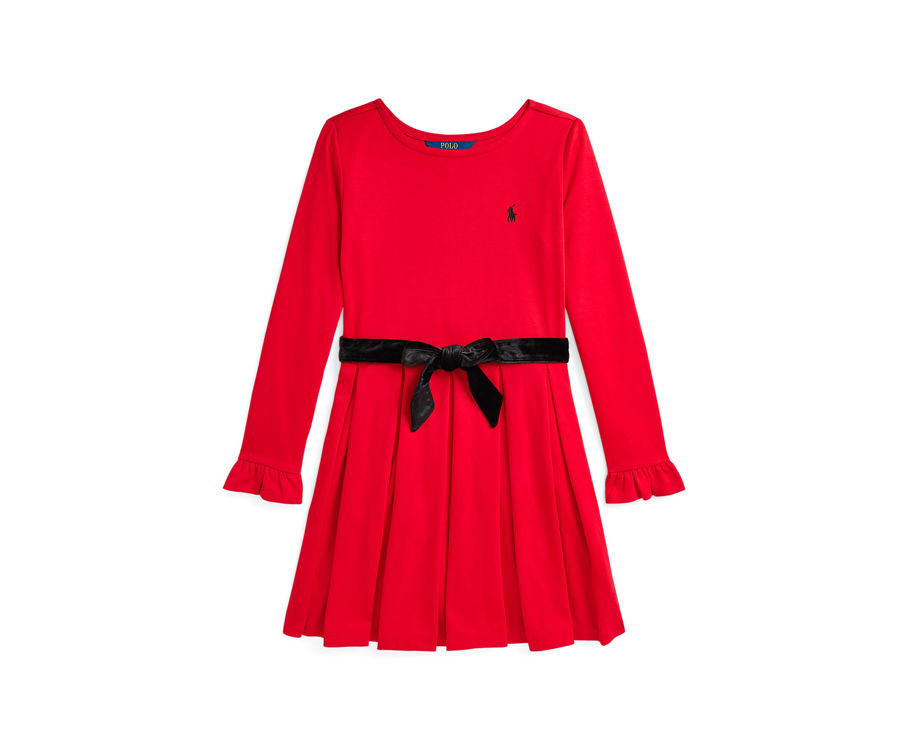 Girls 7-16 Pleated Ponte Dress