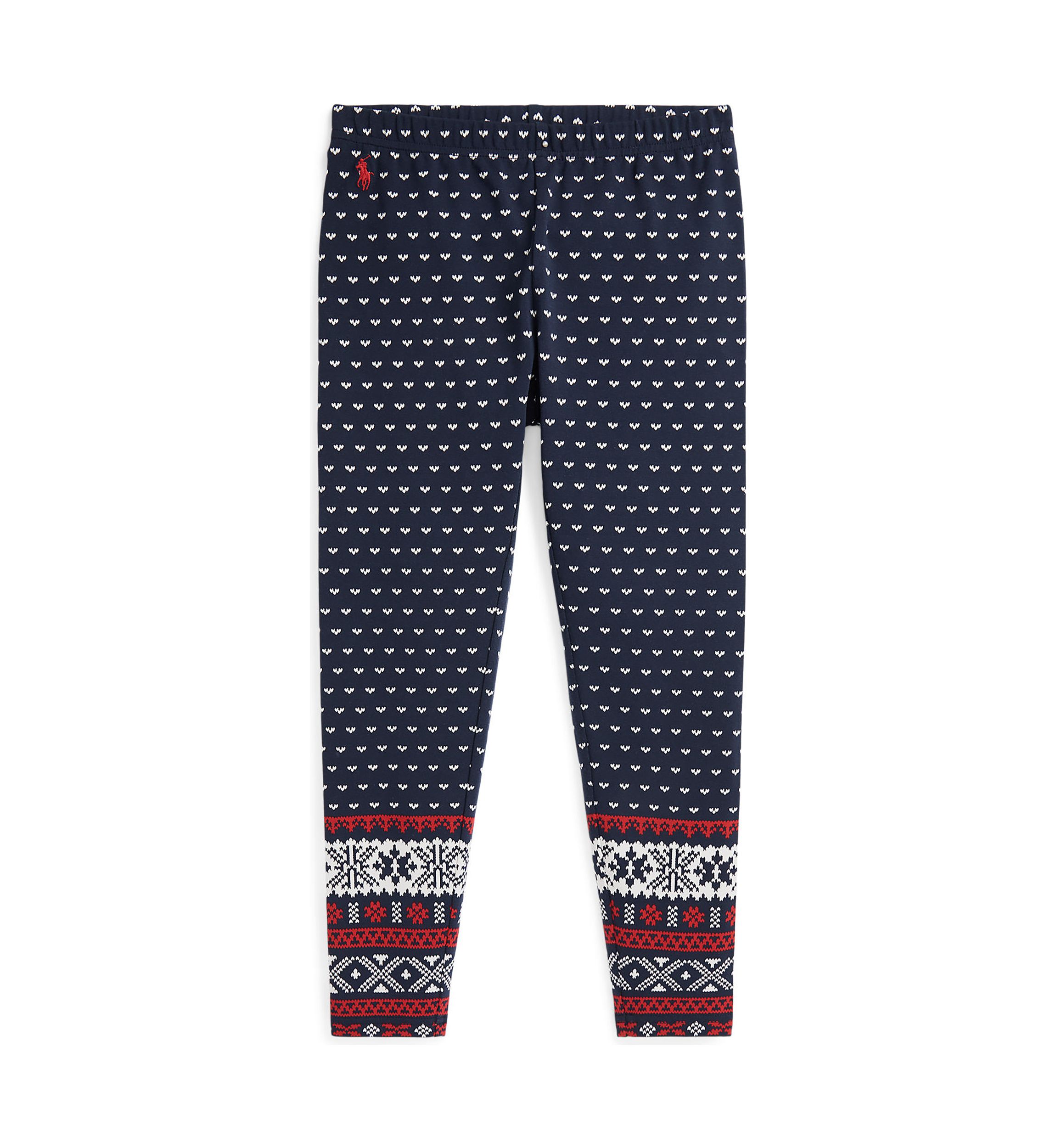 Girls 7-16 Fair Isle Stretch Jersey Leggings