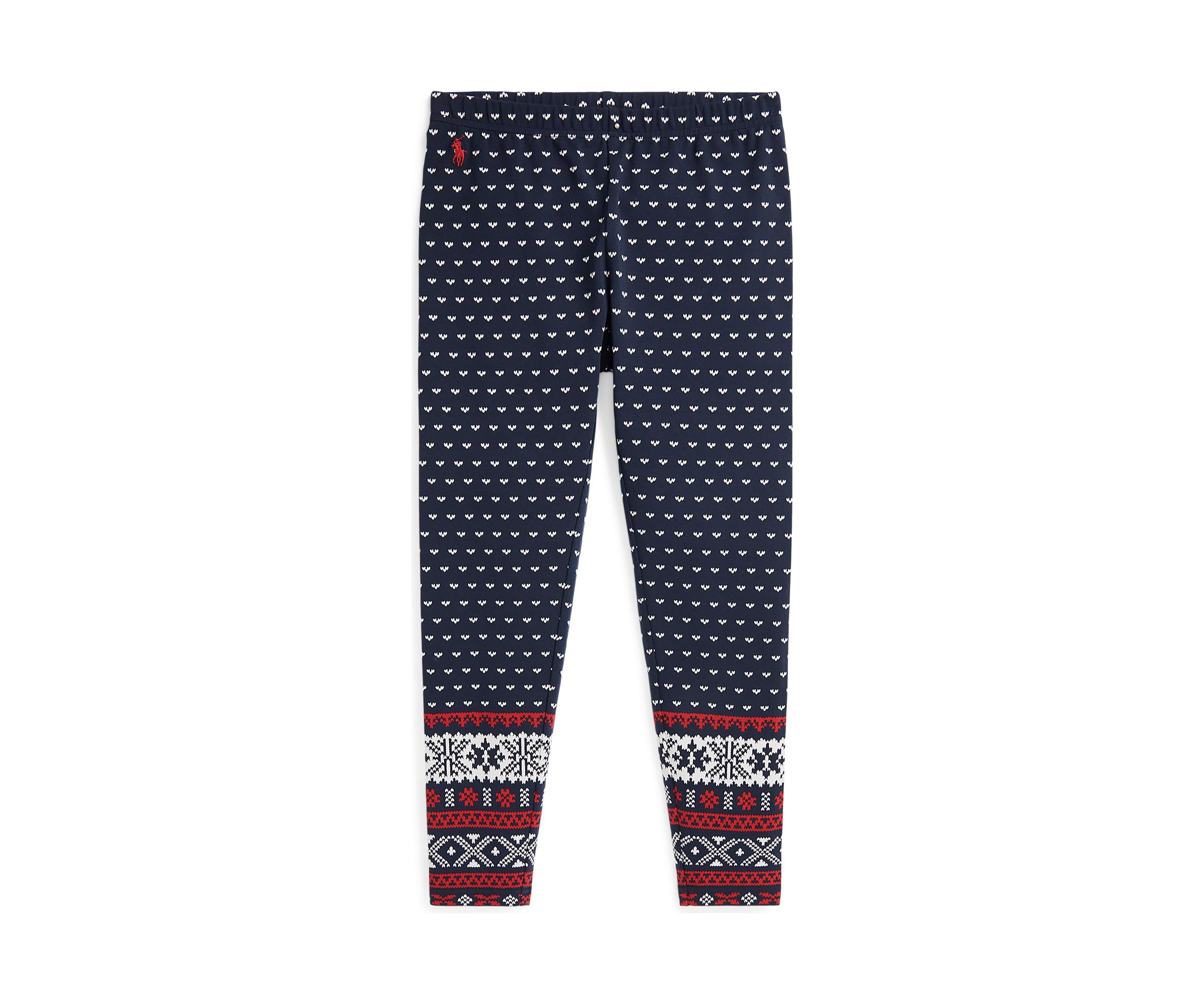 Girls 7-16 Fair Isle Stretch Jersey Leggings
