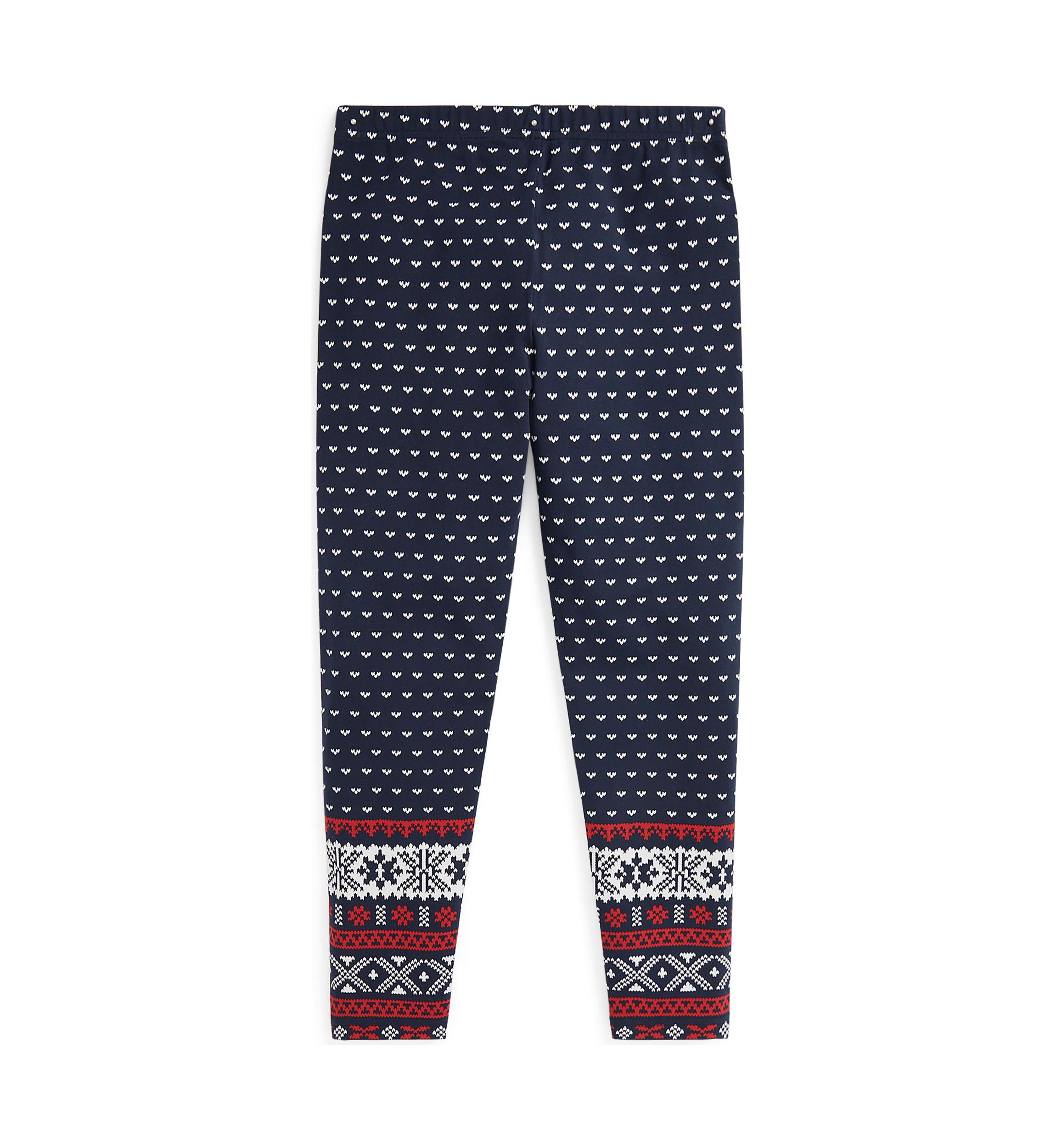 Girls 7-16 Fair Isle Stretch Jersey Leggings