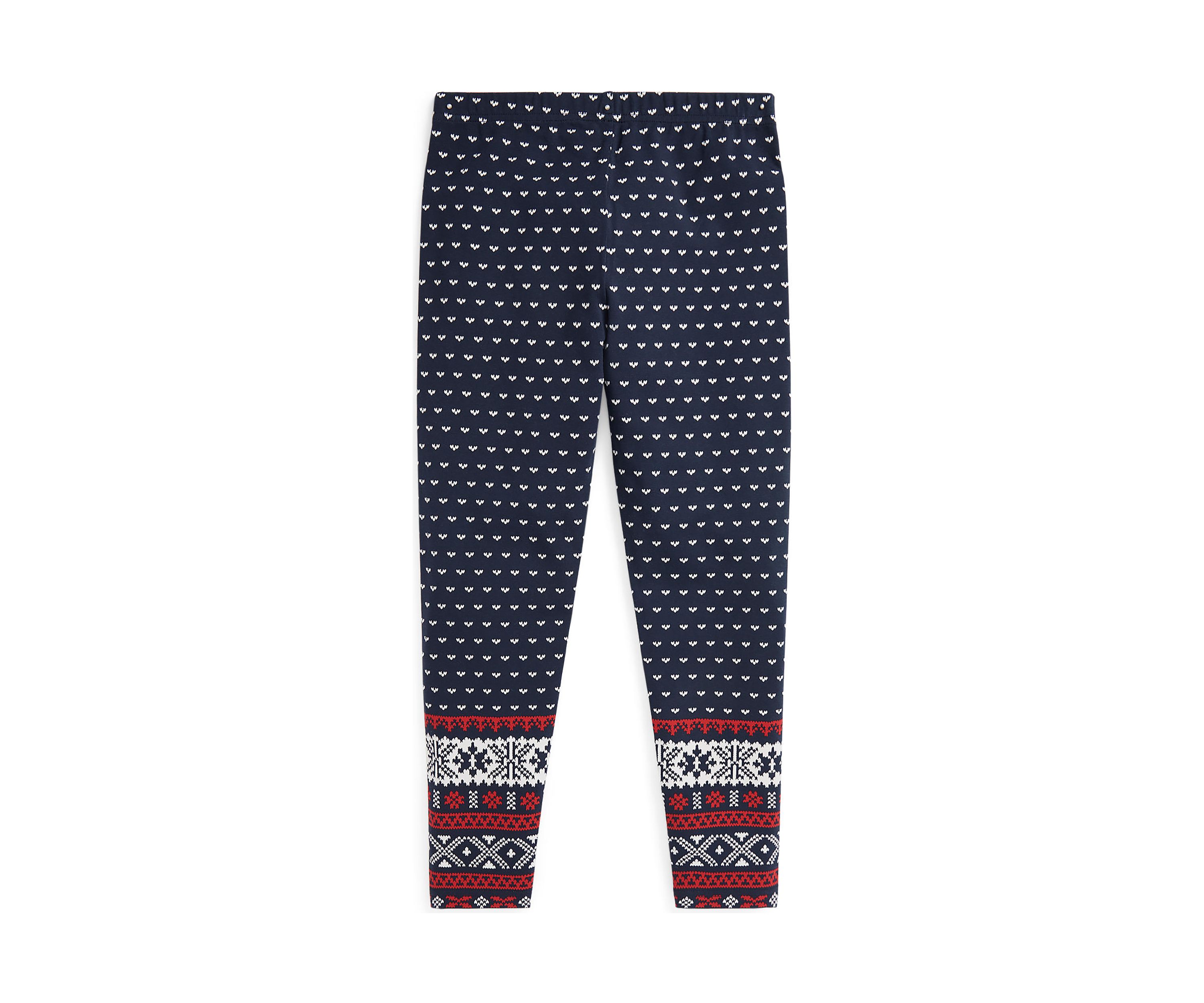 Girls 7-16 Fair Isle Stretch Jersey Leggings