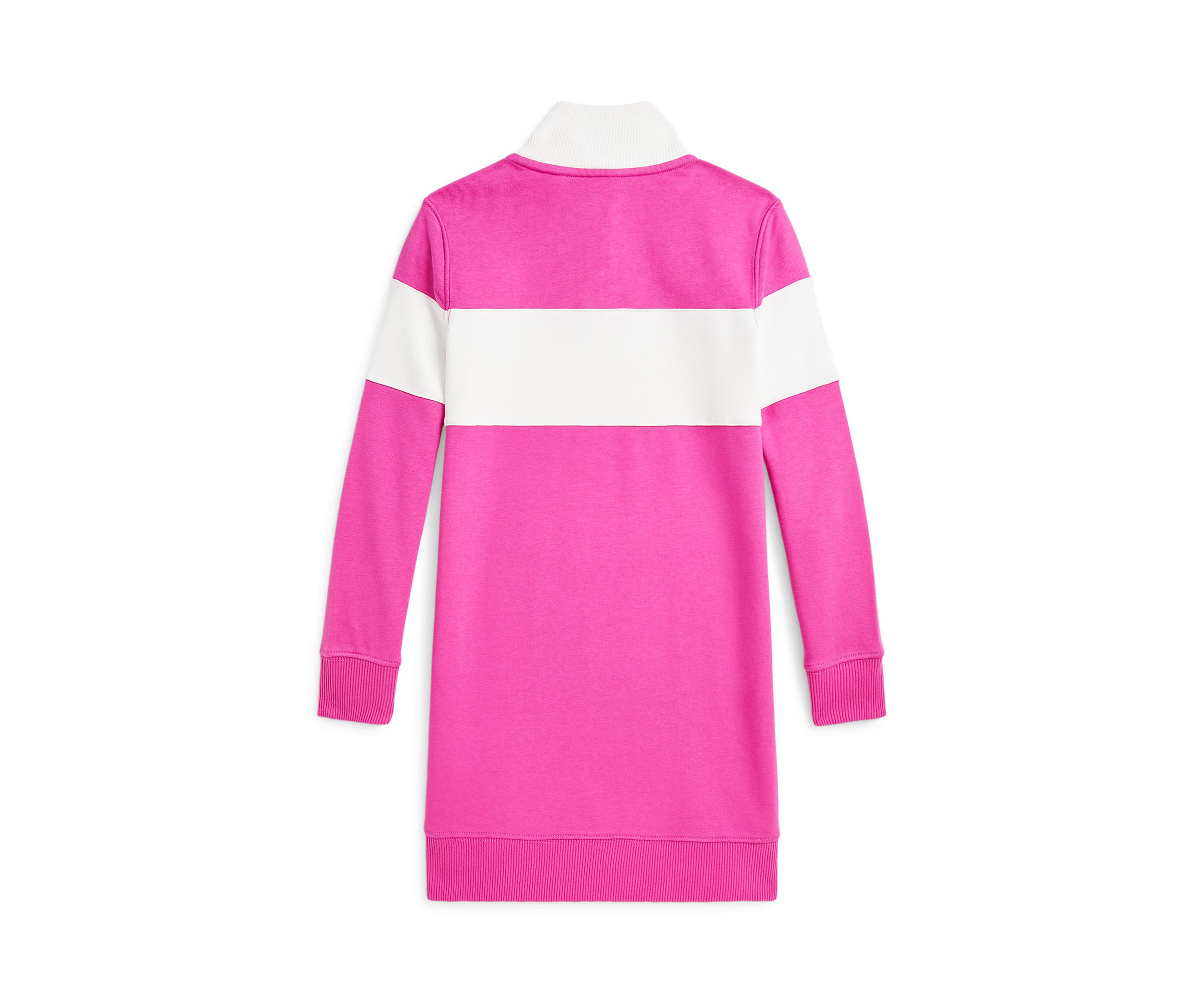 Girls 7-16 Logo French Terry 1/4 Zip Dress