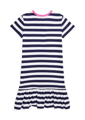 Ralph Lauren Childrenswear Girls 7-16 Striped Polo Bear