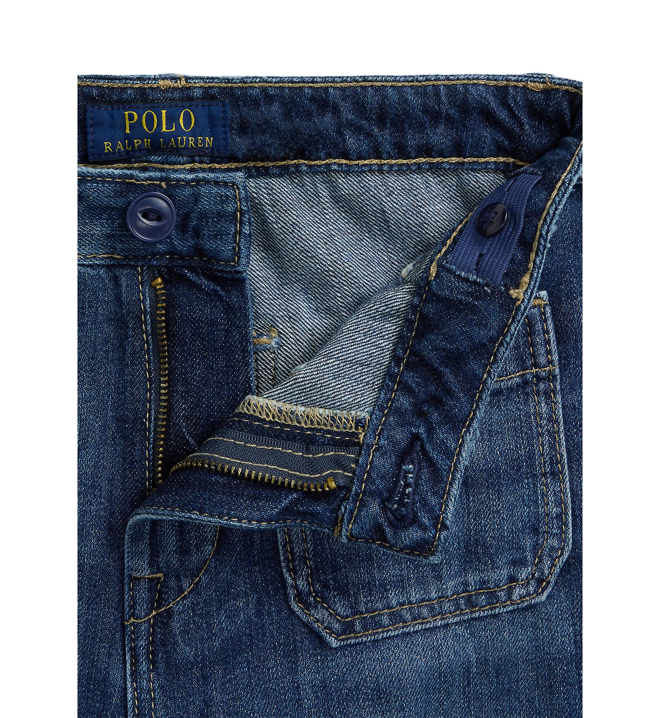 Girls 7-16 Logo Wide Leg Jeans