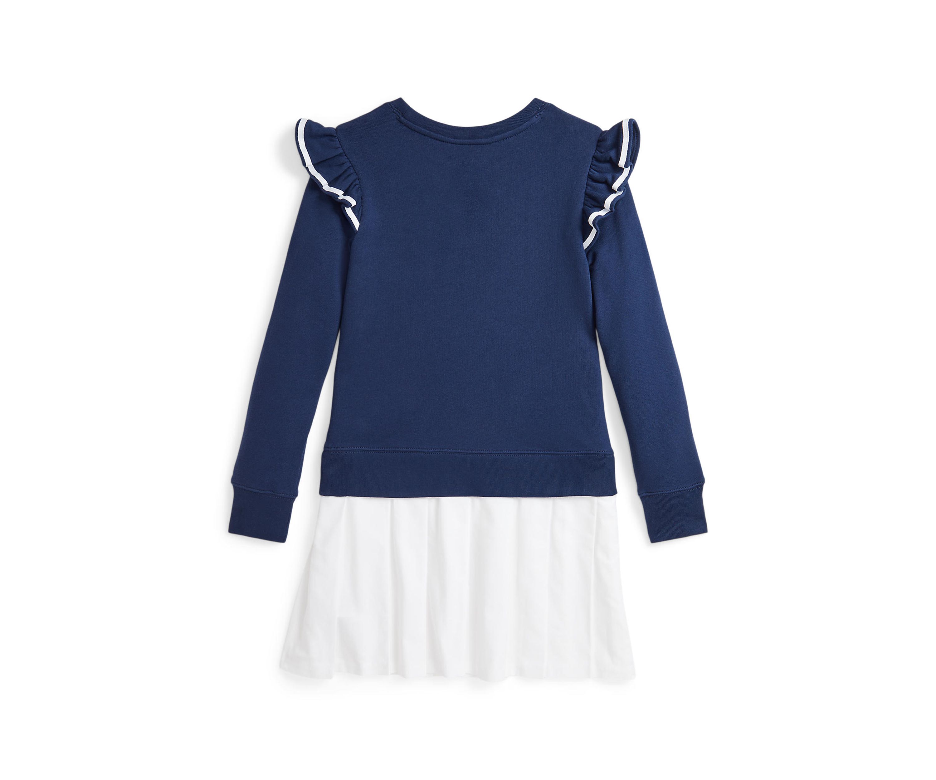 Girls 7-16 Woven Skirt Terry Dress