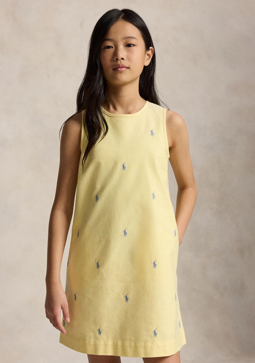 Ralph Lauren Childrenswear Girls 7-16 Polo Pony Cotton Oxford Dress | Belk
