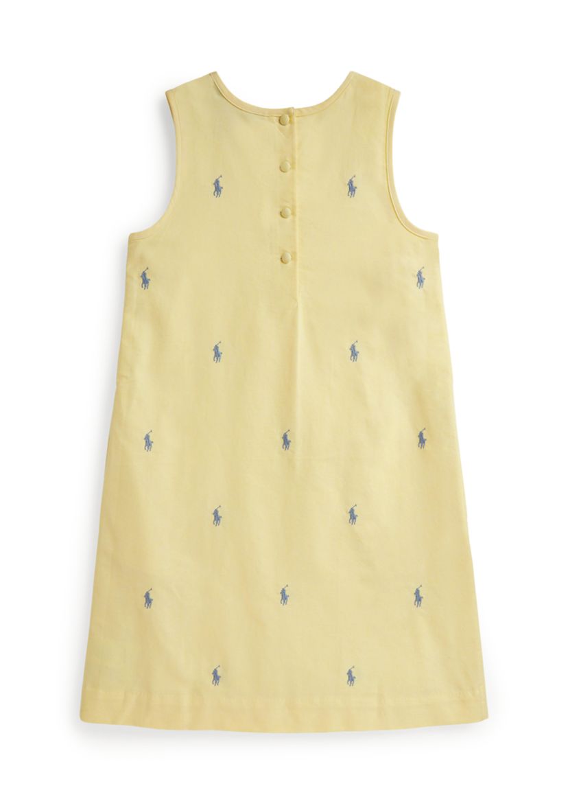 polo pony cotton oxford dress Polo Ralph Lauren Polo Pony long-sleeved Dress | Brown