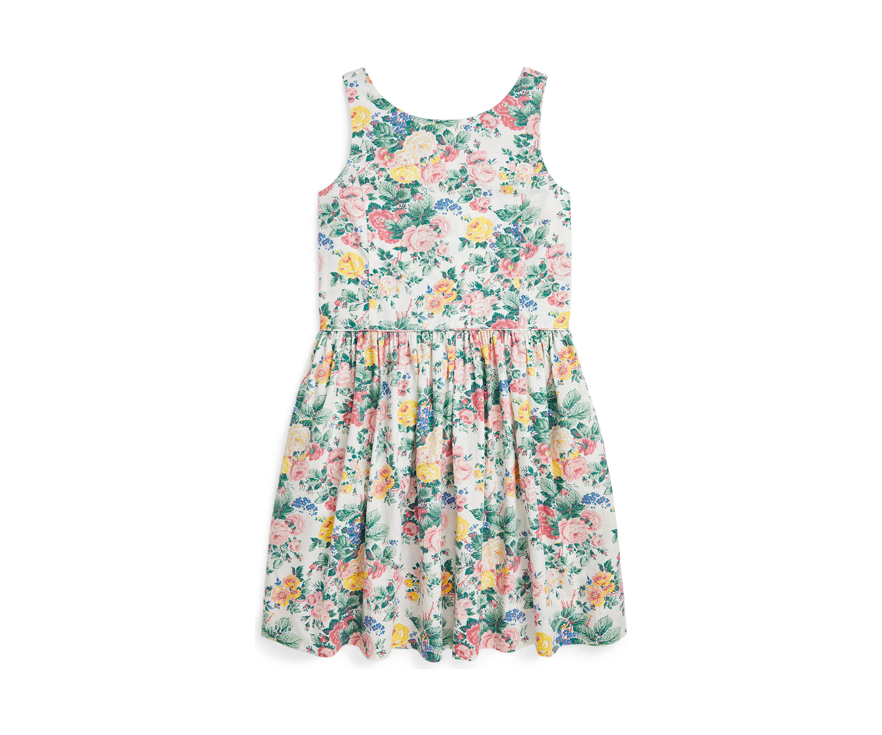 Girls 7-16 Floral Cotton Dress