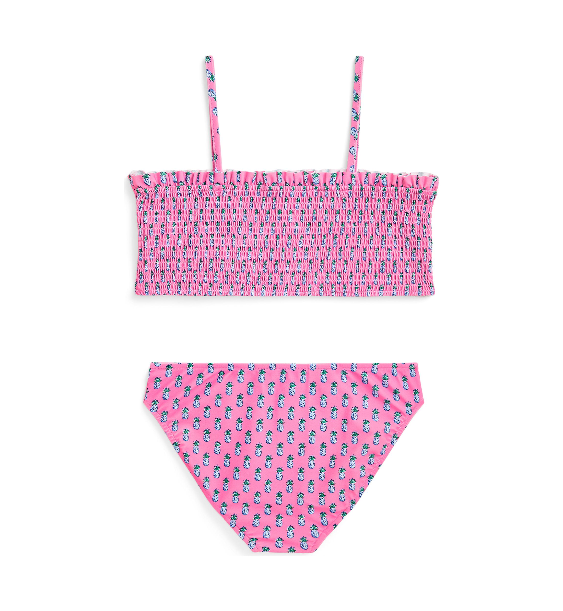 Girls 7-16 Pineapple Print Two Piece Swimsuit