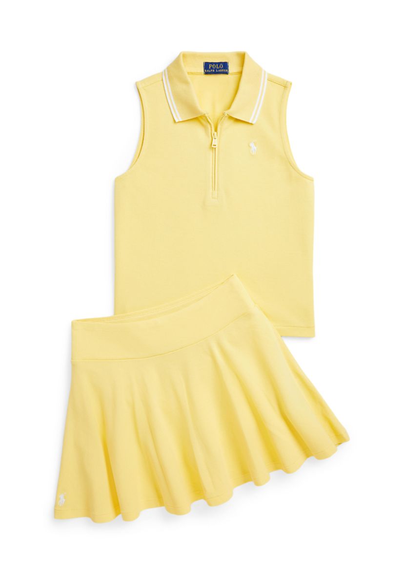 Girls 7-16 Stretch Mesh Skort