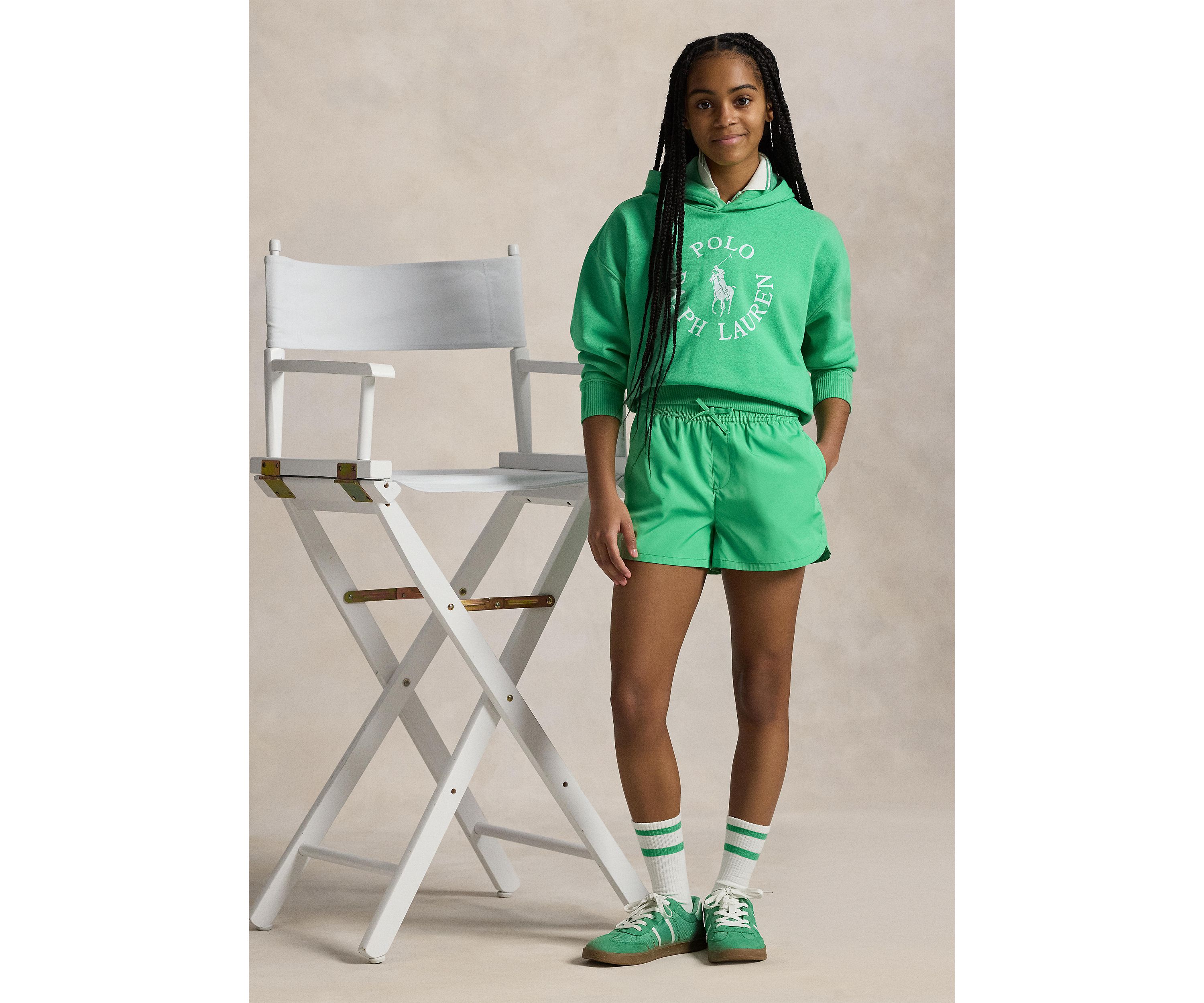 Girls 7-16 Big Pony Logo French Terry Hoodie
