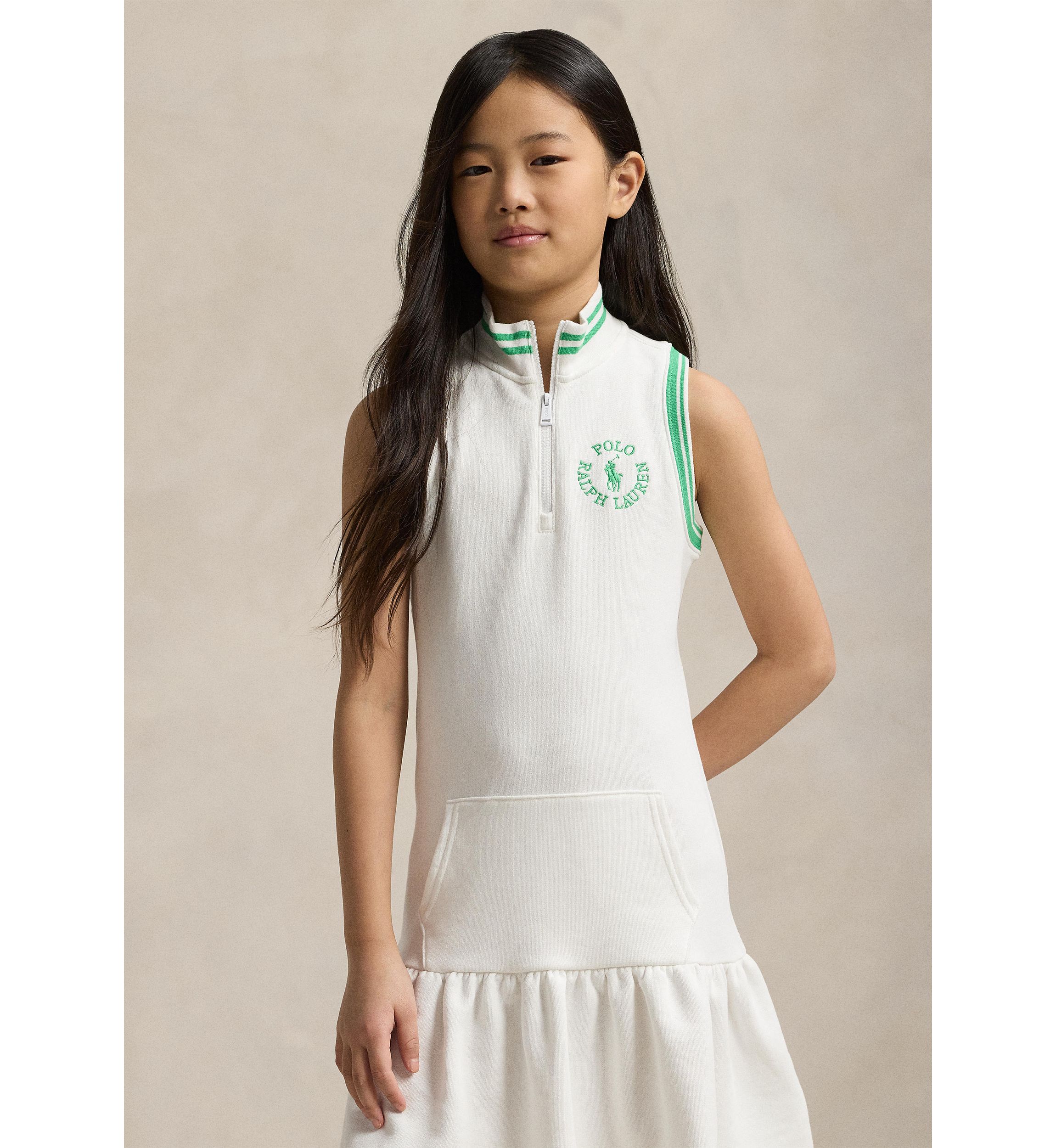 Girls 7-16 Big Pony Logo Terry Dress
