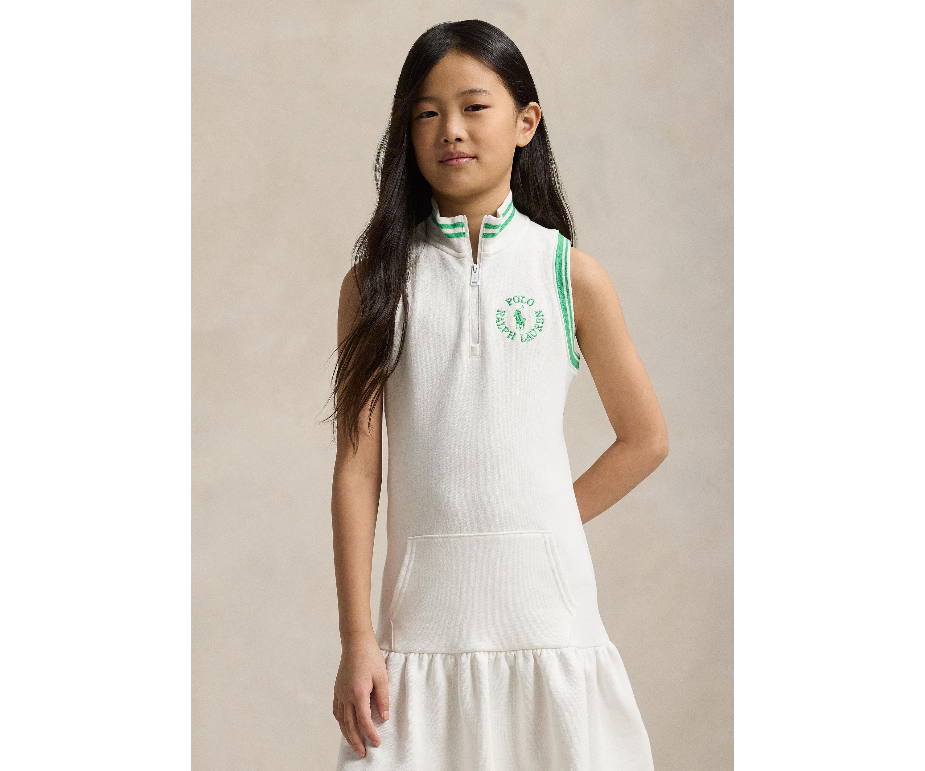 Girls 7-16 Big Pony Logo Terry Dress