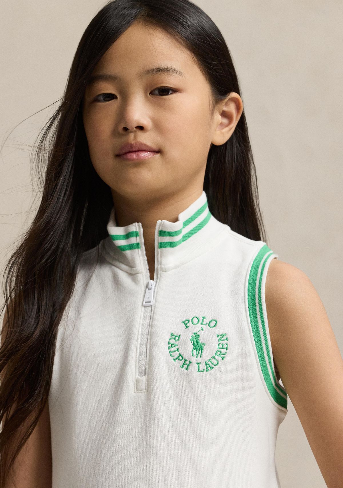 Girls 7-16 Big Pony Logo Terry Dress
