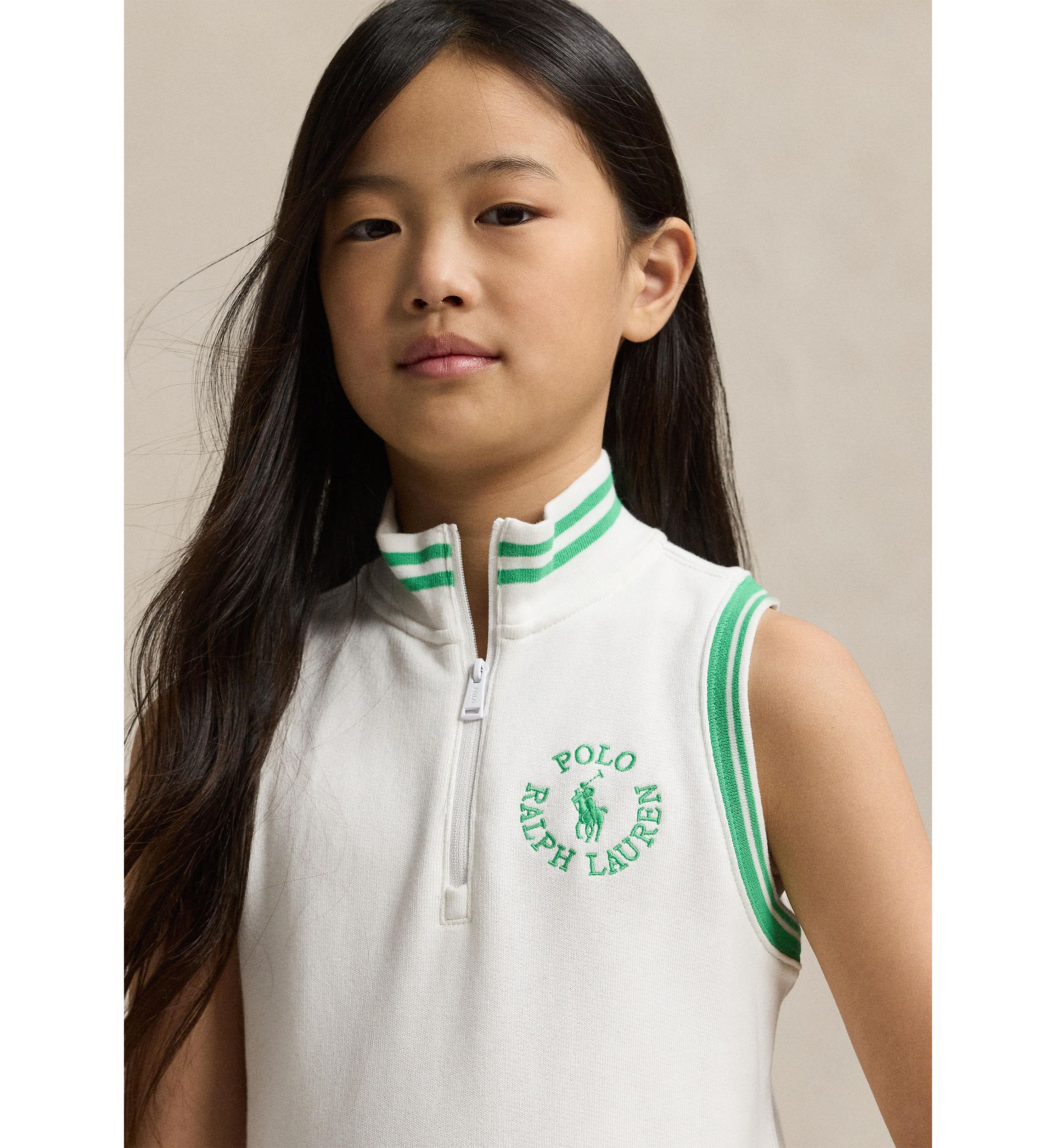 Girls 7-16 Big Pony Logo Terry Dress