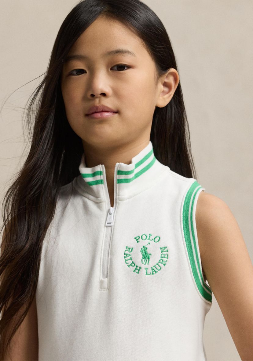 Girls 7-16 Big Pony Logo Terry Dress