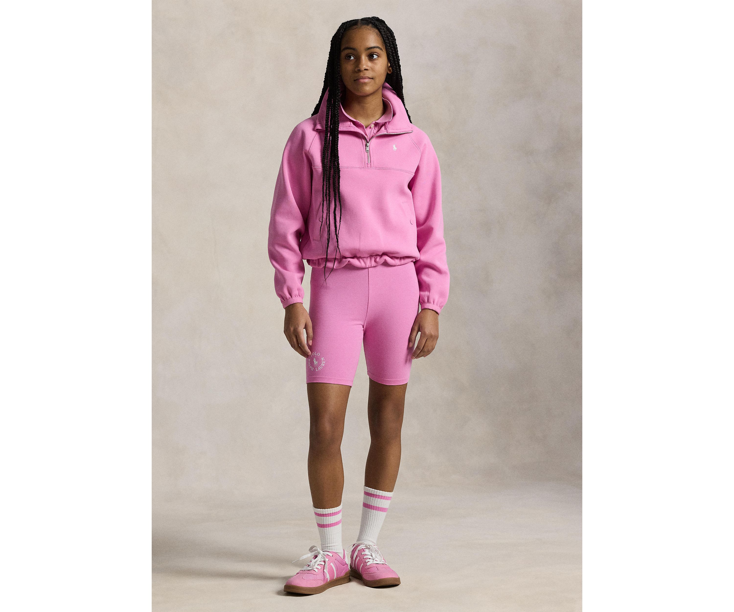 Girls 7-16 Stretch Jersey Bike Shorts