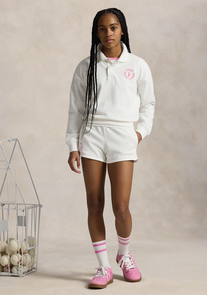 Girls 7-16 Logo French Terry Polo Sweatshirt