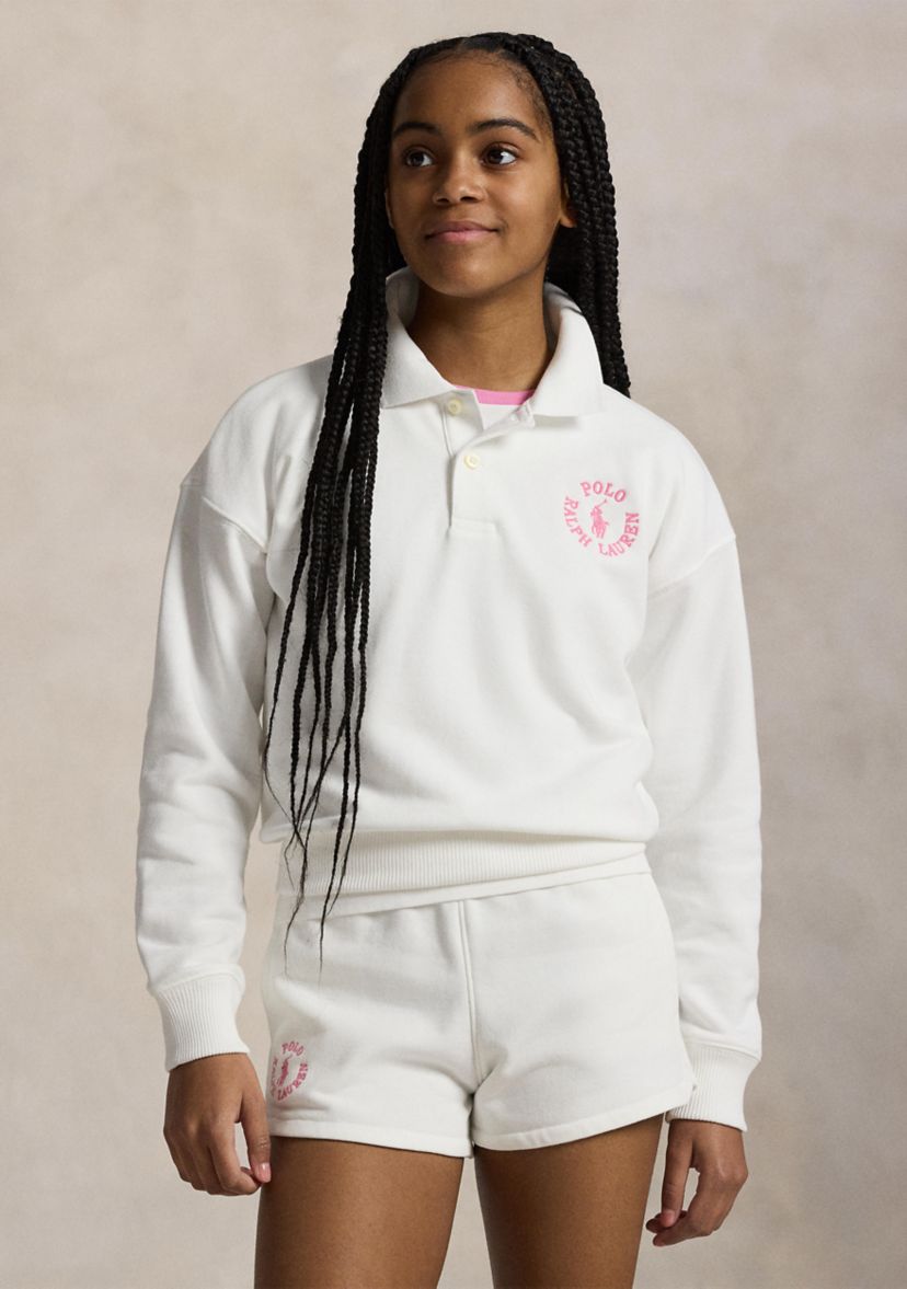 Girls 7-16 Logo French Terry Polo Sweatshirt