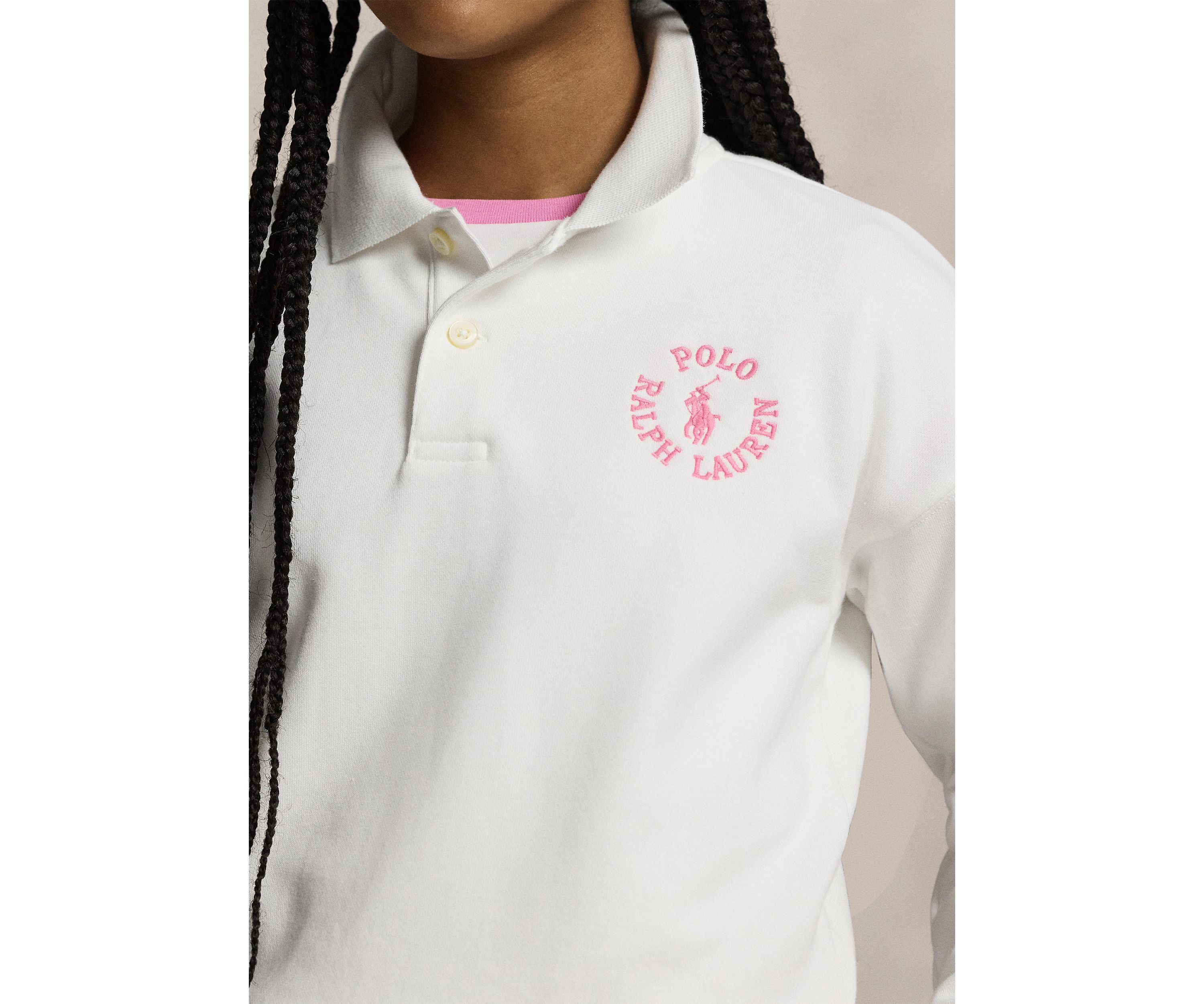 Girls 7-16 Logo French Terry Polo Sweatshirt