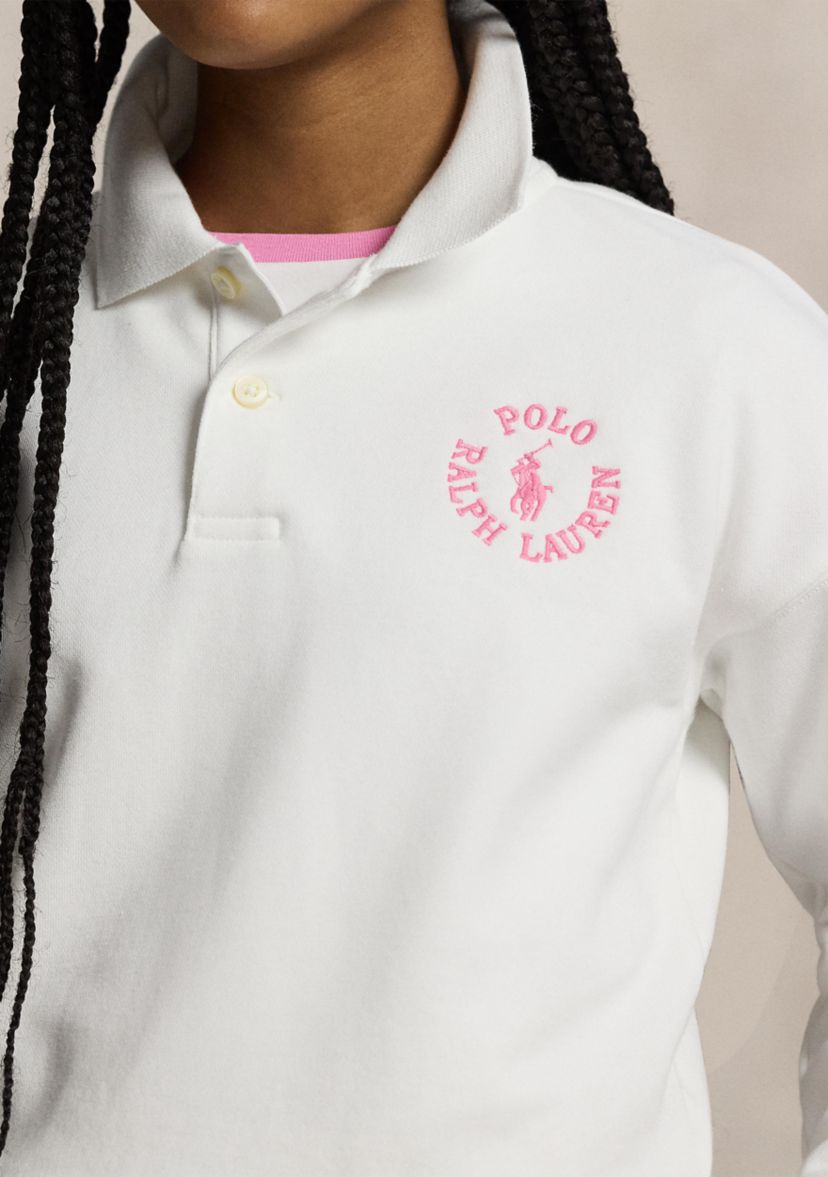 Girls 7-16 Logo French Terry Polo Sweatshirt