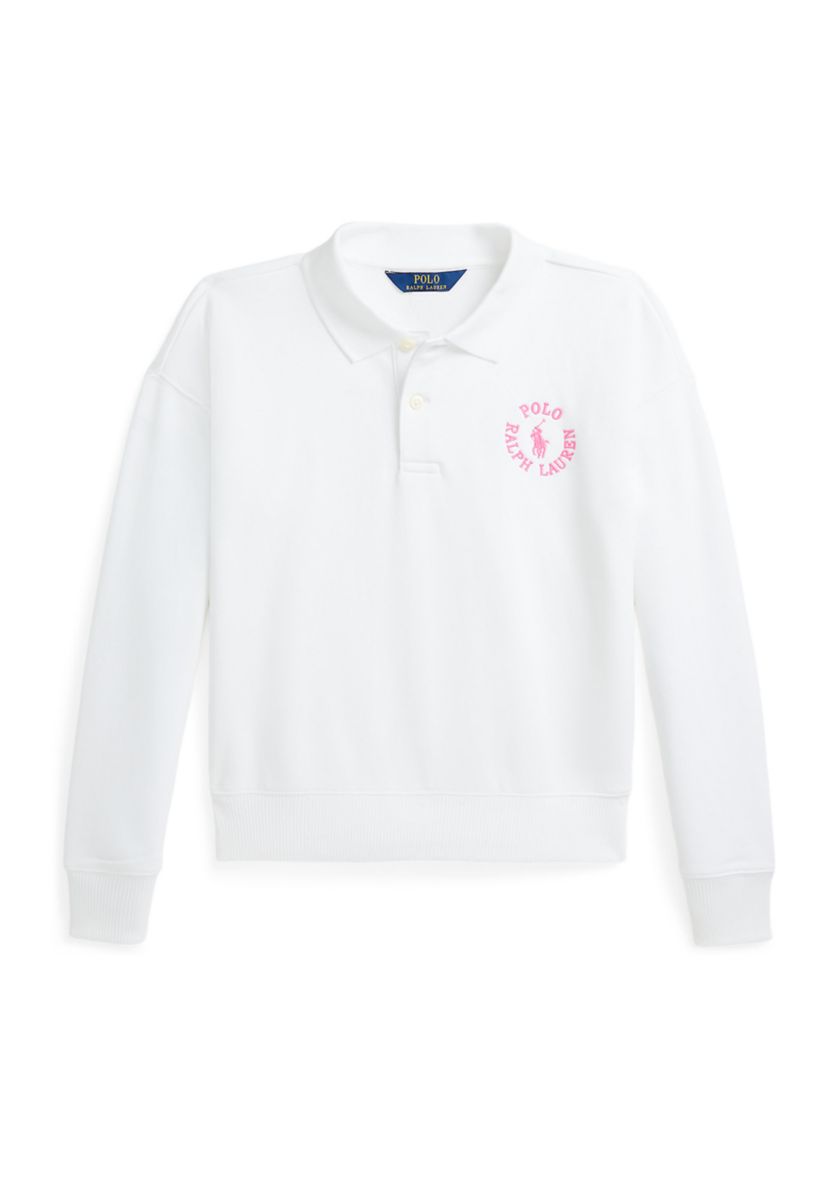 Girls 7-16 Logo French Terry Polo Sweatshirt