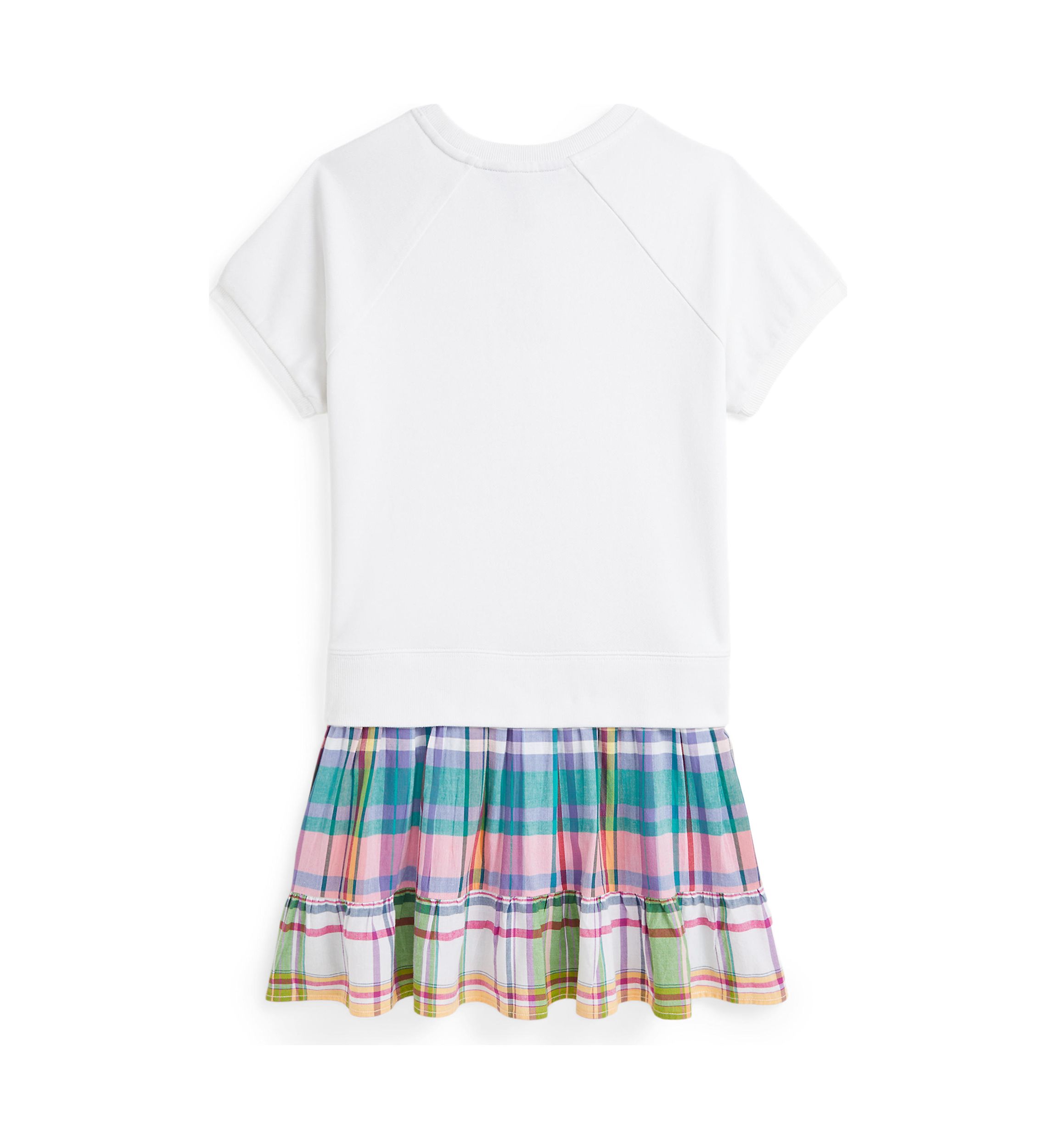 Girls 7-16 Big Pony Plaid Skirt Terry Dress