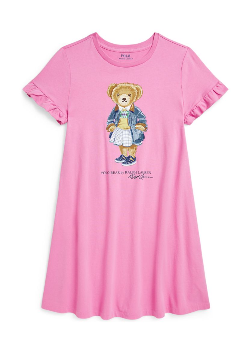 Girls 7-16 Polo Bear Cotton Jersey Dress