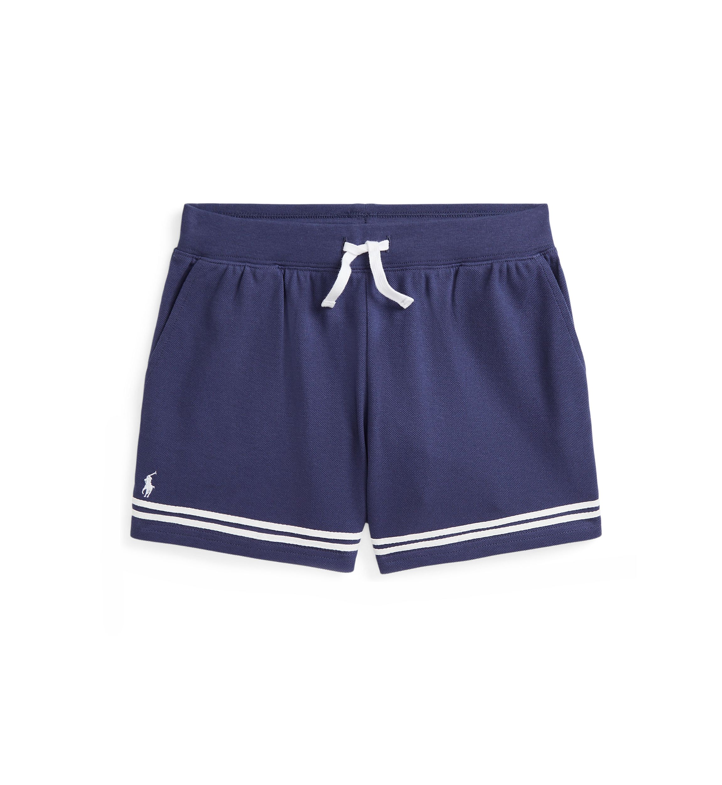 Girls 7-16 Striped Stretch Mesh Shorts
