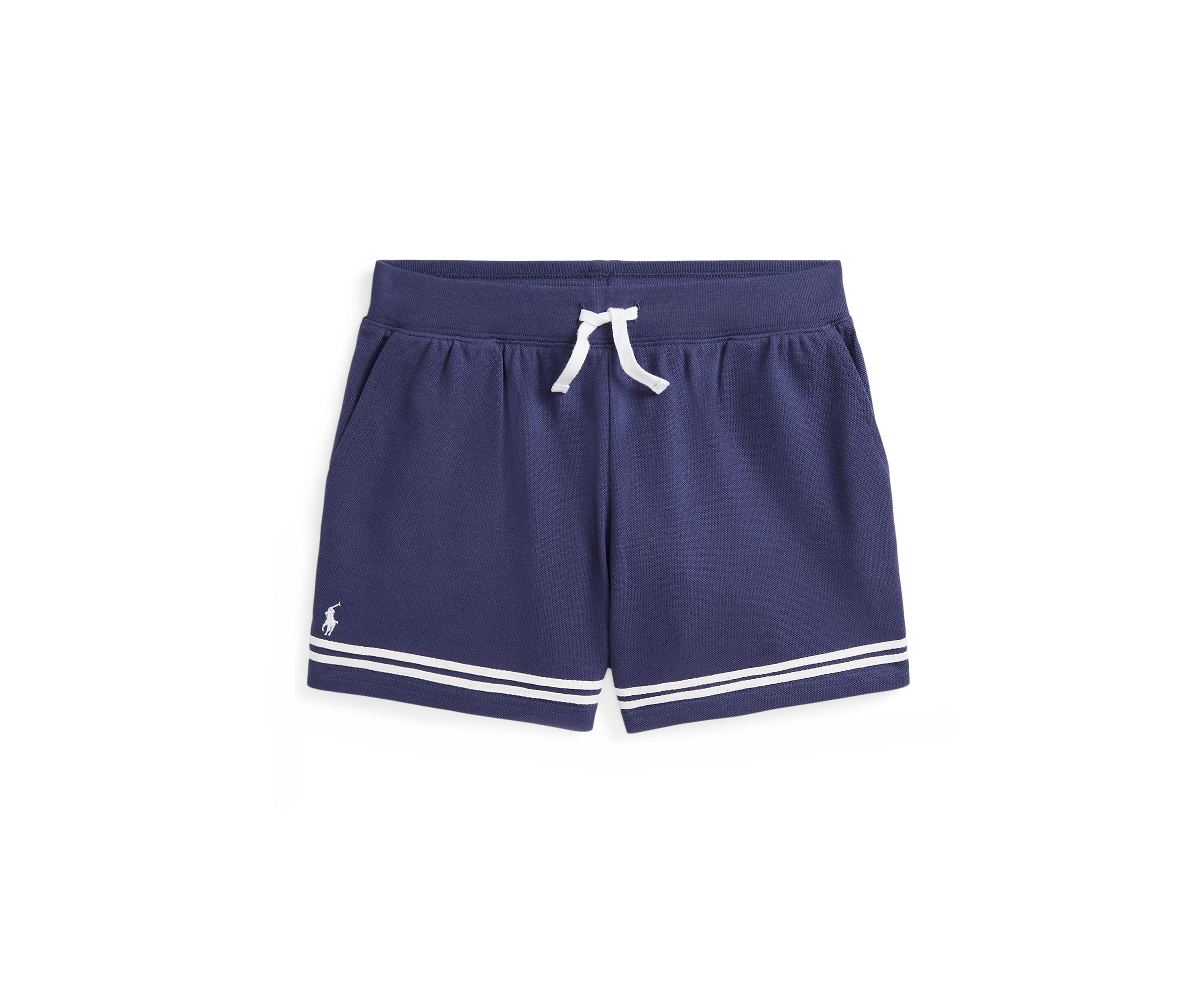 Girls 7-16 Striped Stretch Mesh Shorts