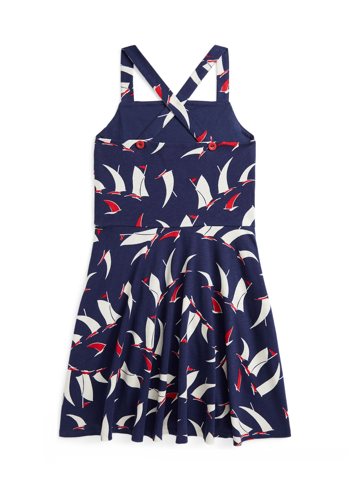 Girls 7-16 Sailboat-Print Cotton Jersey Dress