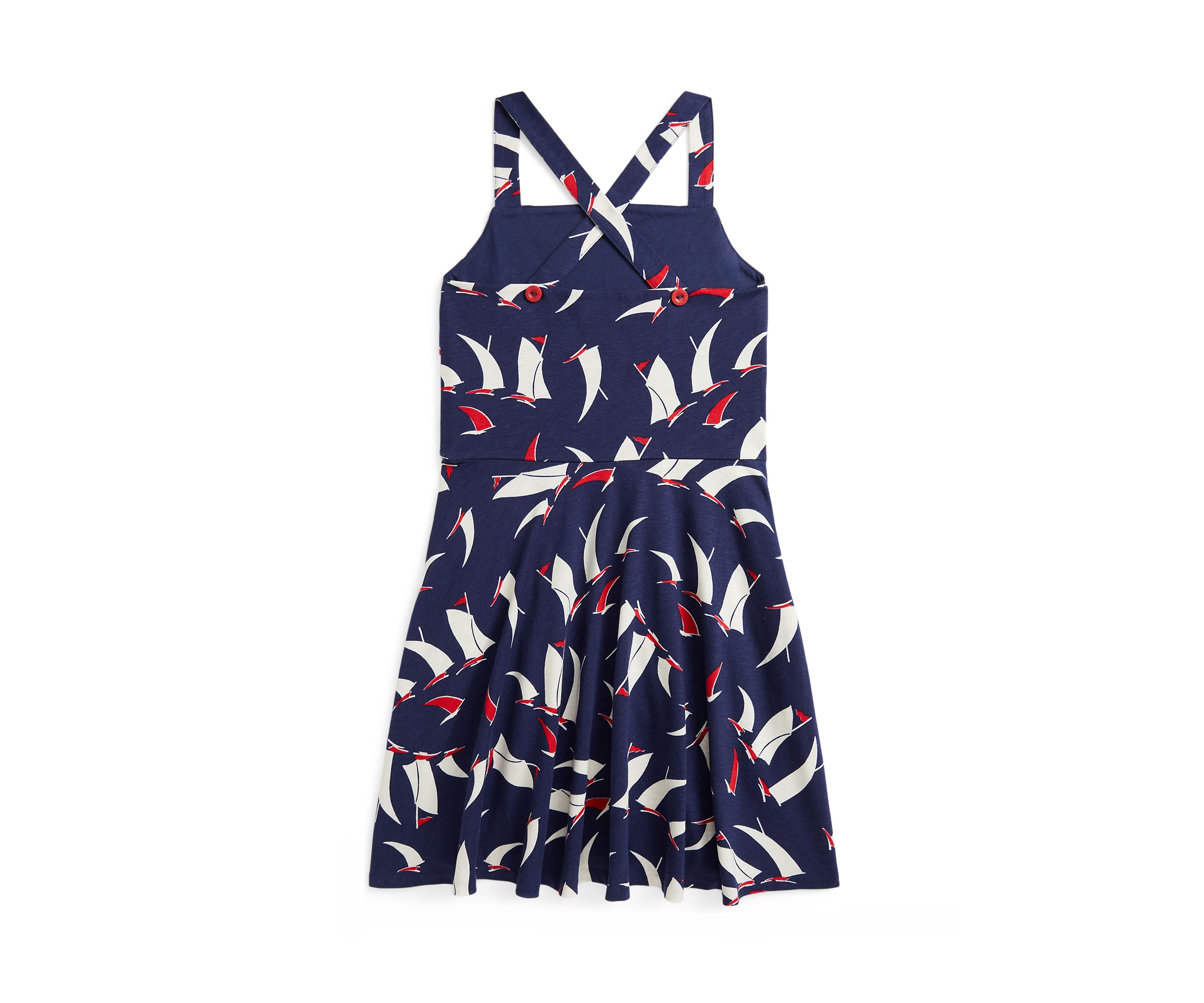 Girls 7-16 Sailboat-Print Cotton Jersey Dress