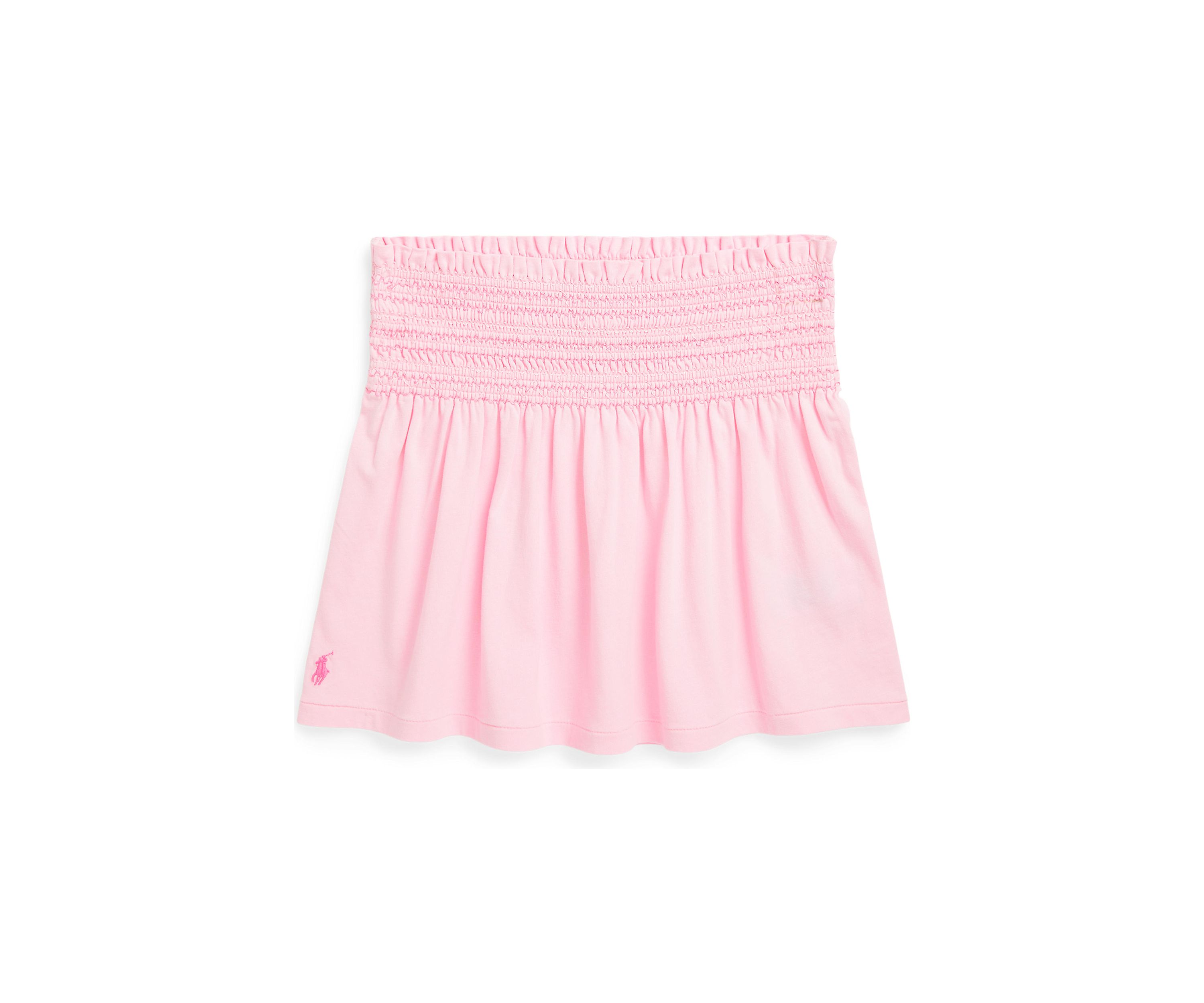 Girls 7-16 Smocked Cotton Jersey Skirt