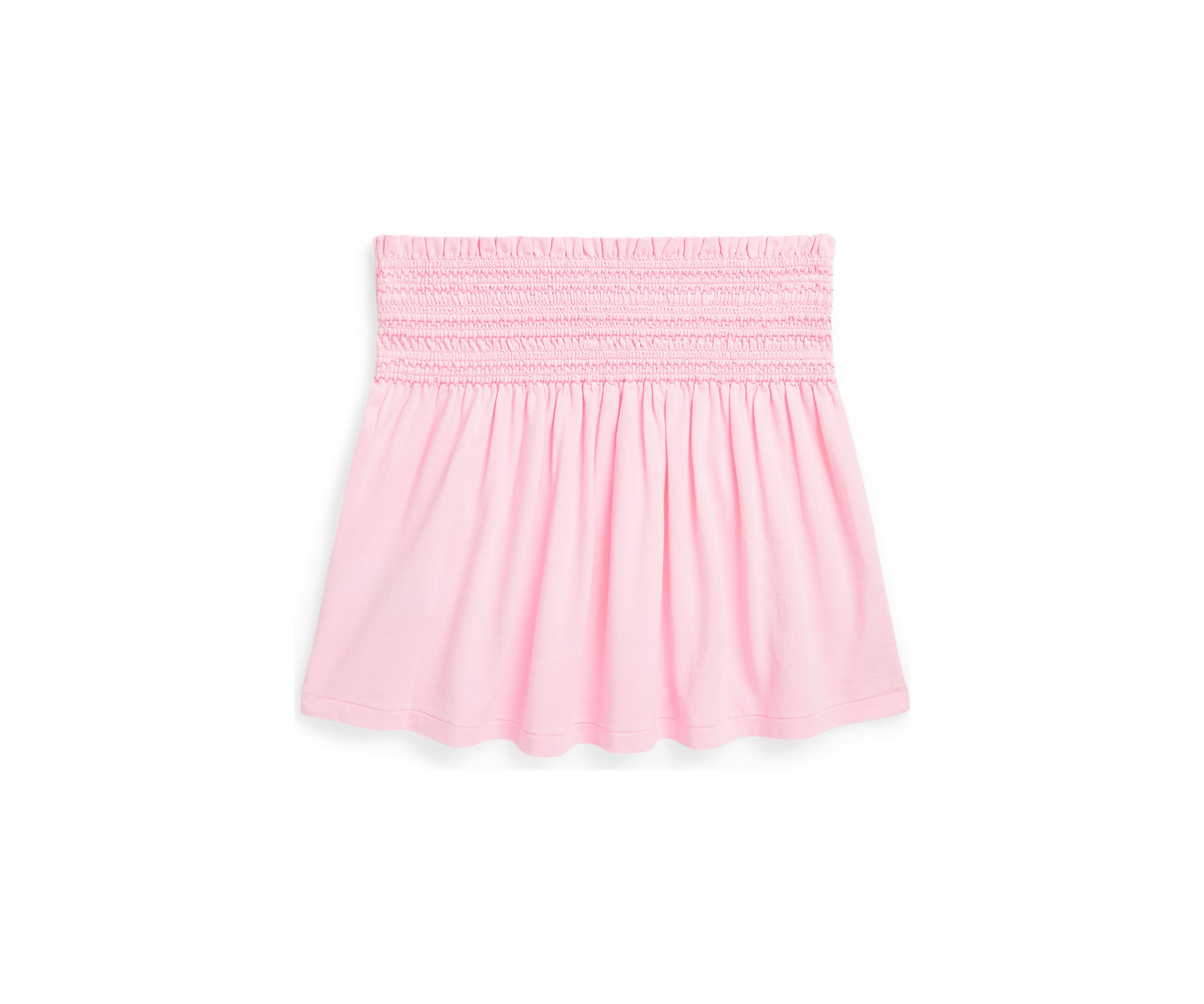 Girls 7-16 Smocked Cotton Jersey Skirt