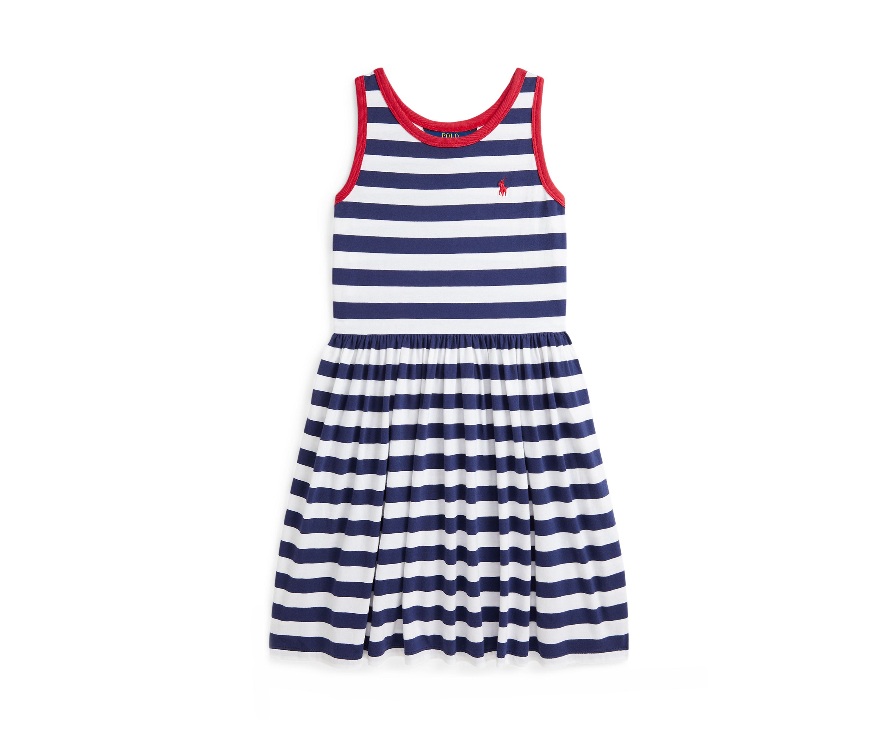 Girls 7-16 Striped Cotton Jersey Dress