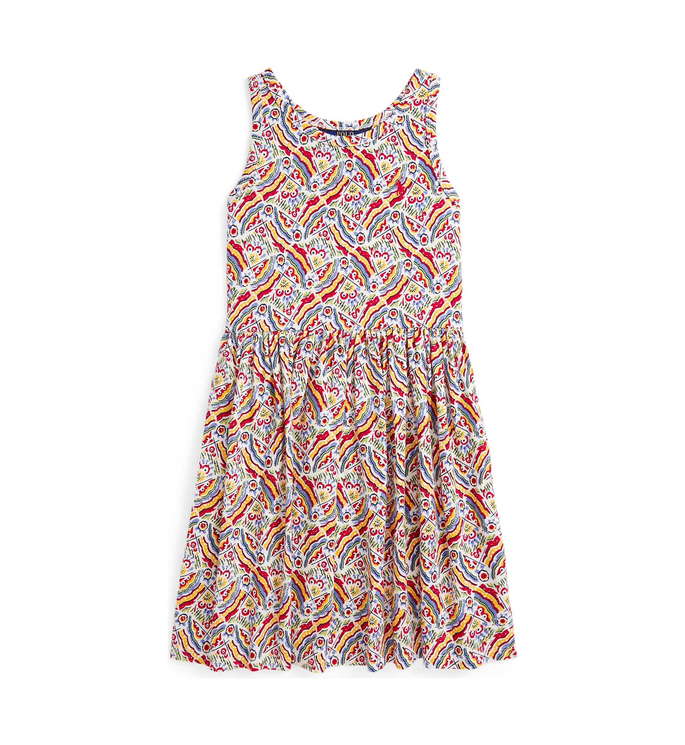 Girls 7-16 Riviera-Print Cotton Jersey Dress
