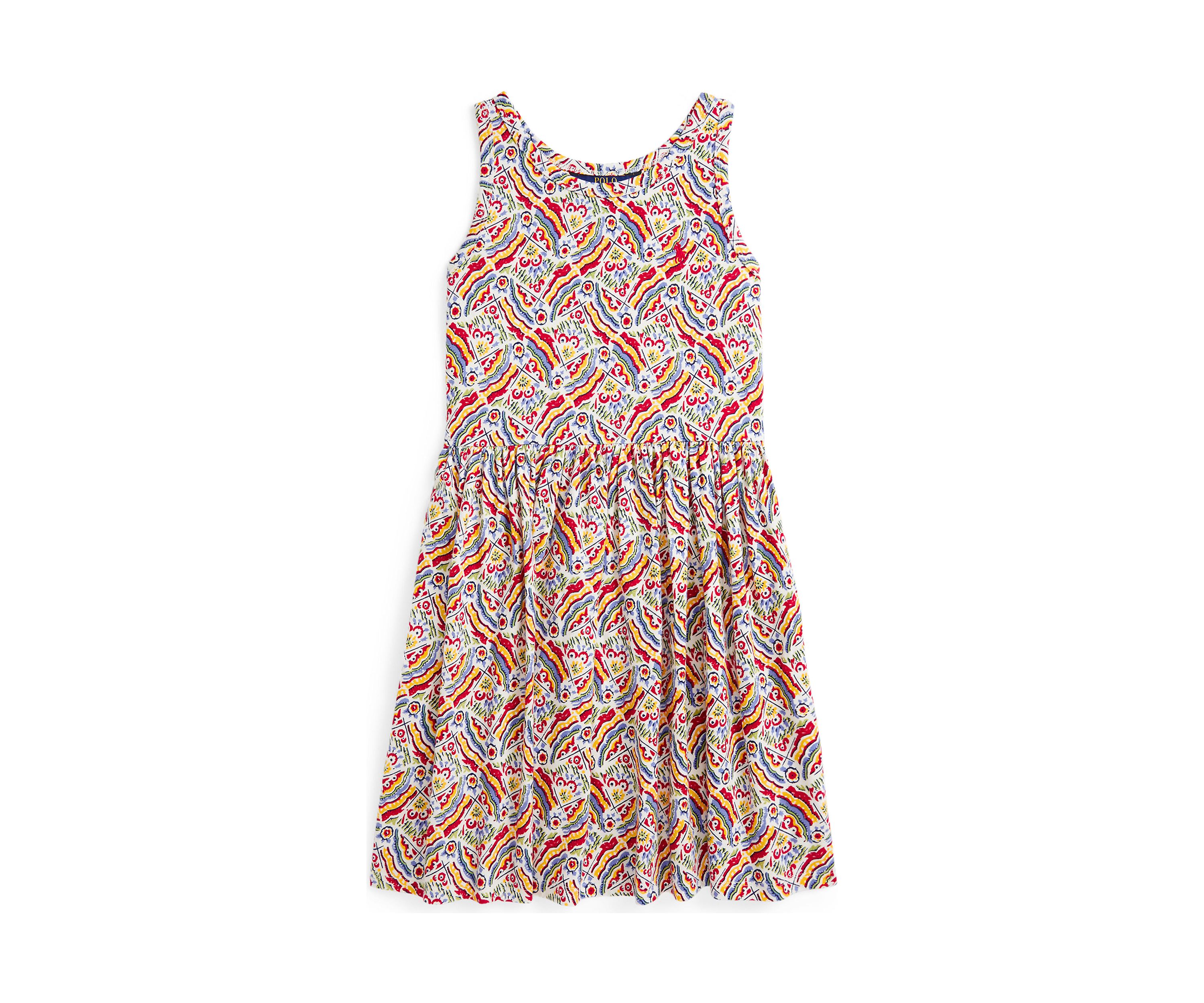 Girls 7-16 Riviera-Print Cotton Jersey Dress