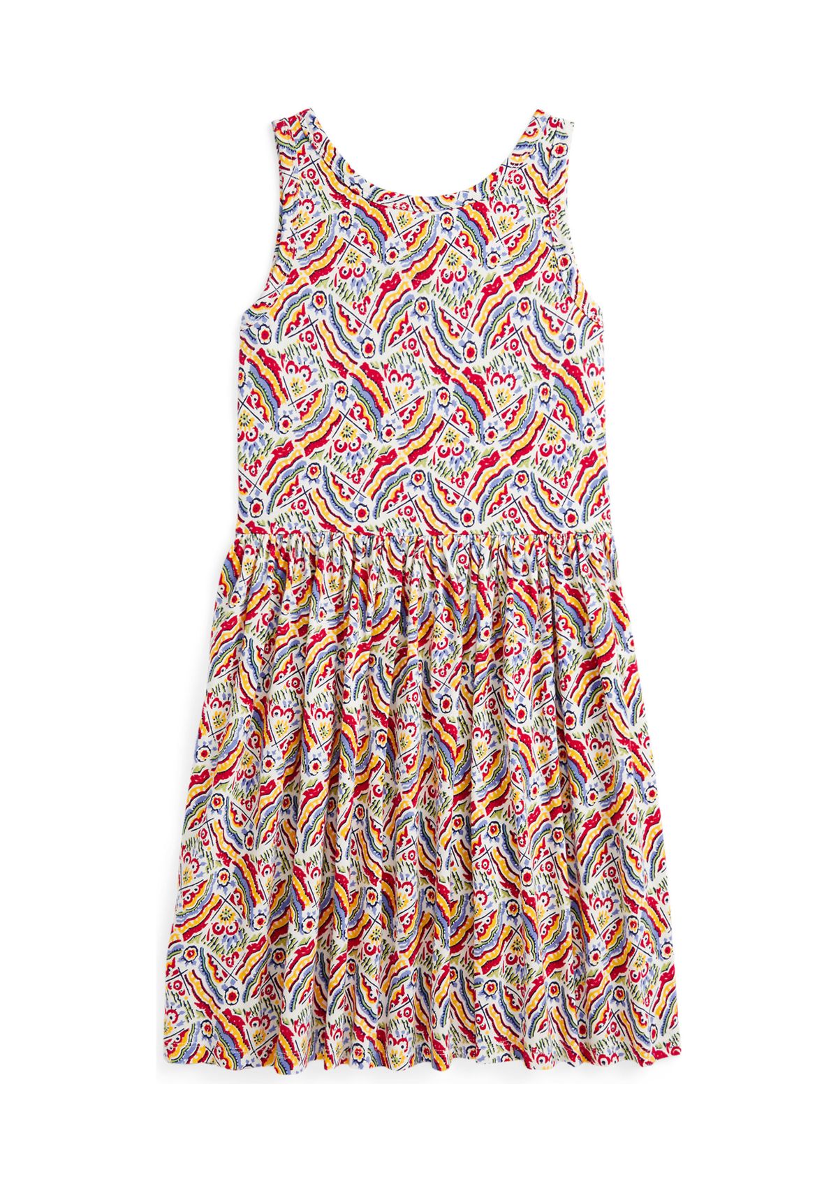 Girls 7-16 Riviera-Print Cotton Jersey Dress