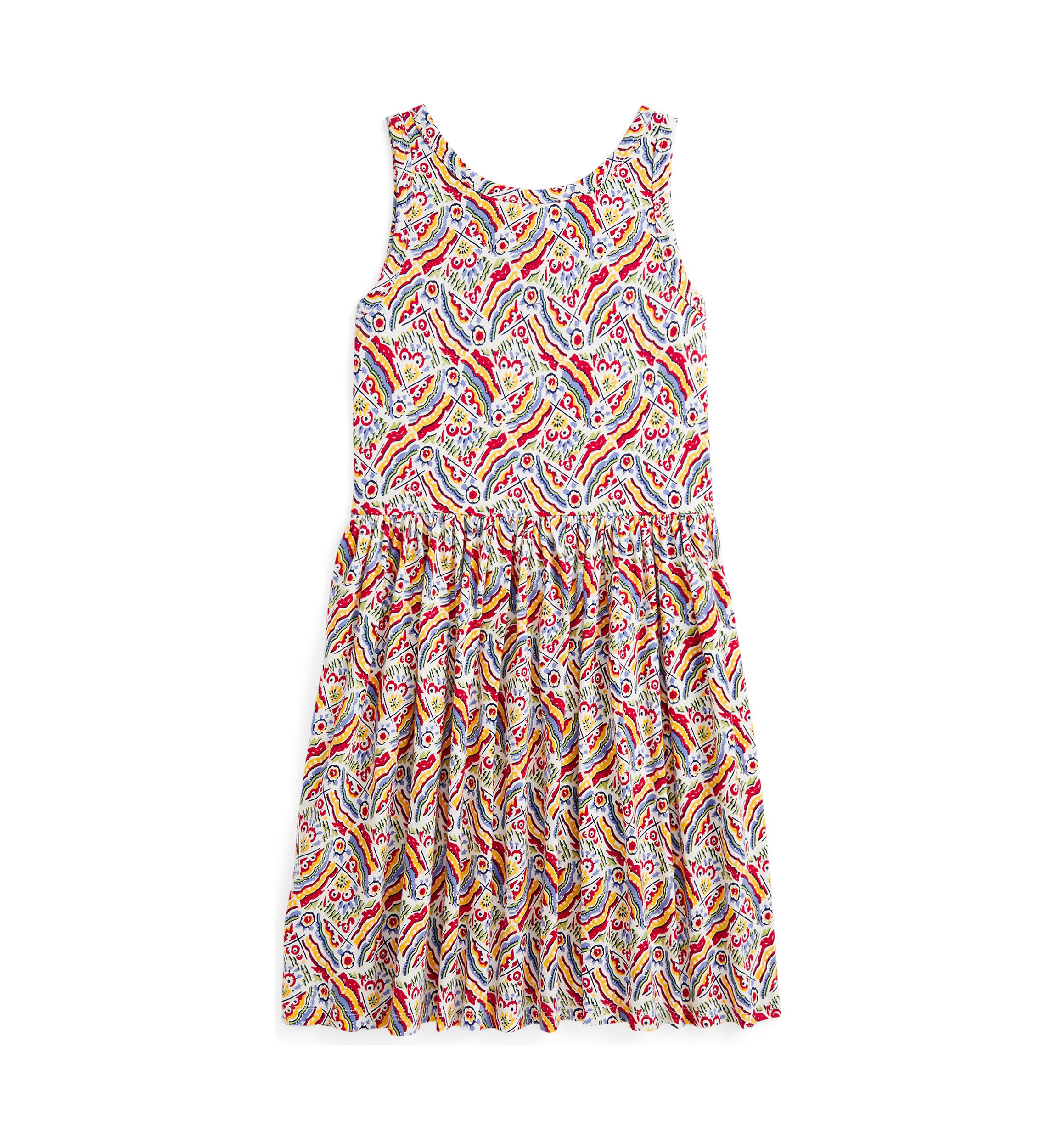 Girls 7-16 Riviera-Print Cotton Jersey Dress