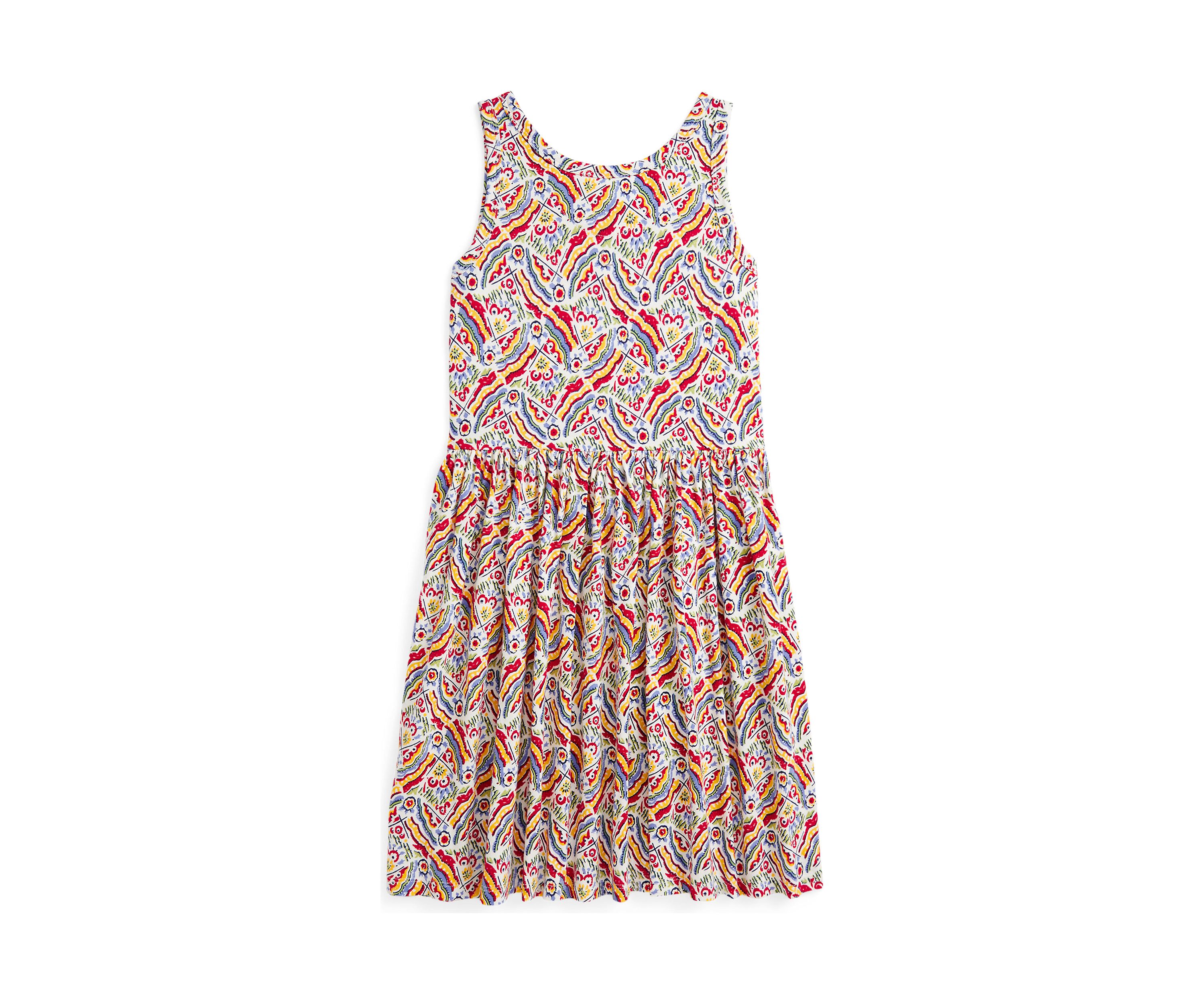 Girls 7-16 Riviera-Print Cotton Jersey Dress