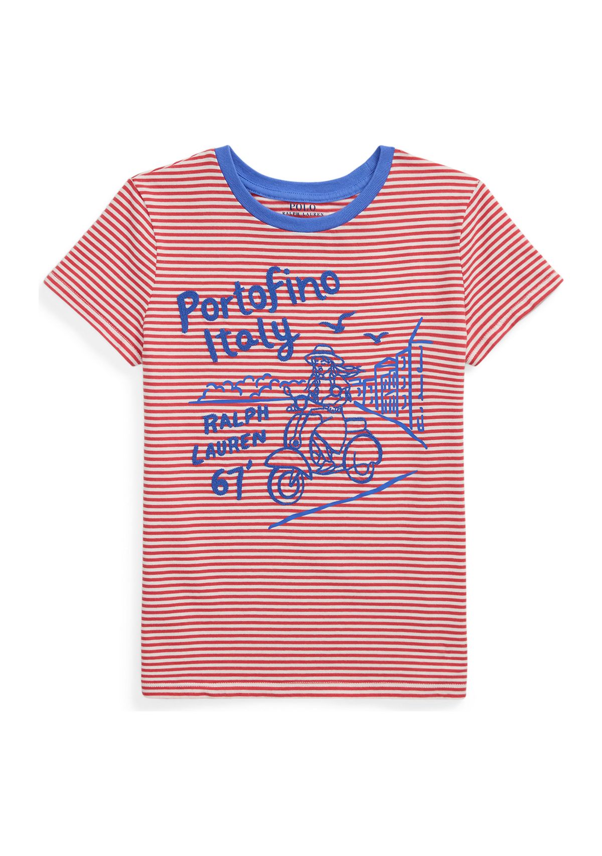 Girls 7-16 Embroidered Portofino Cotton Jersey T-Shirt