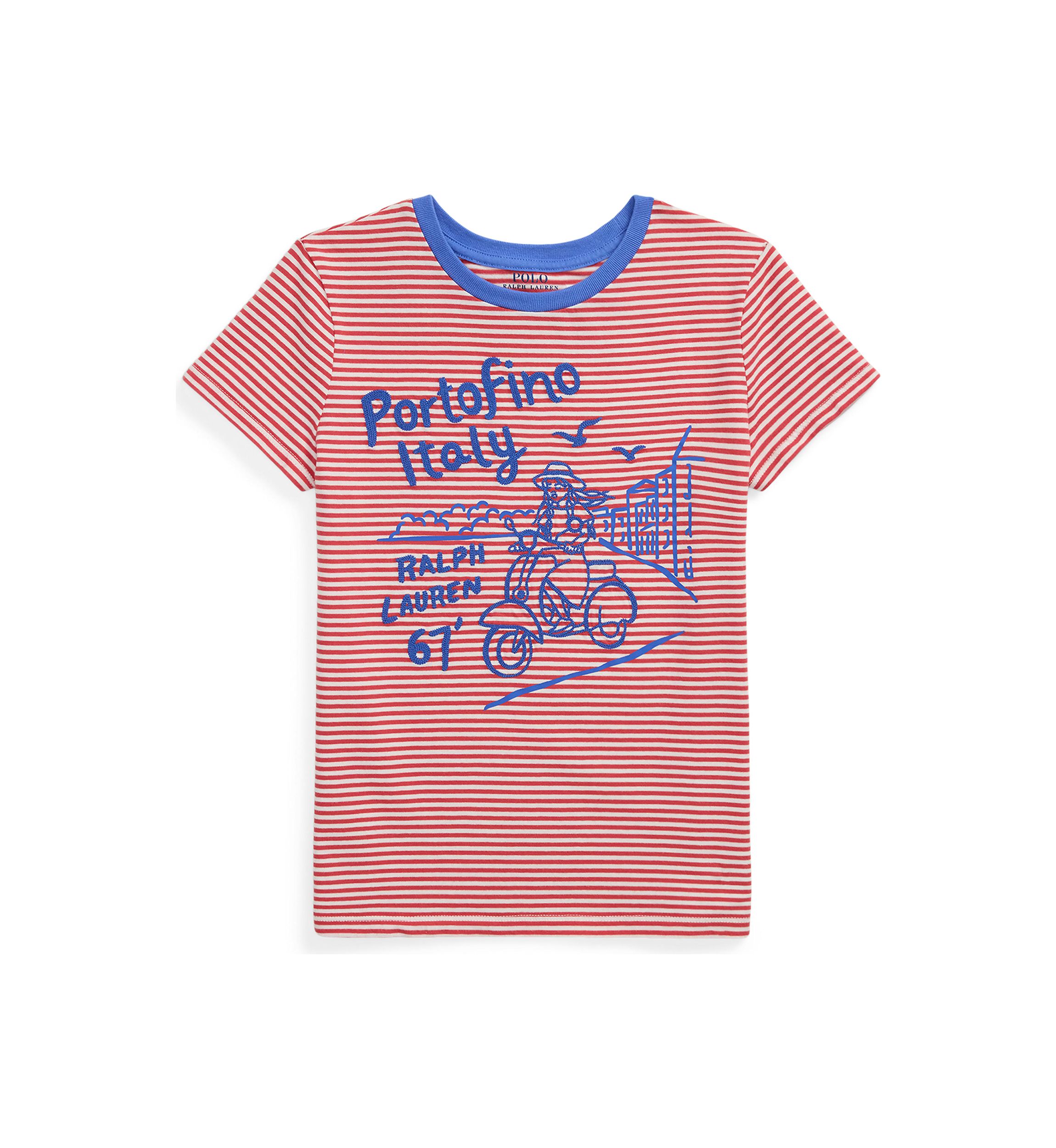 Girls 7-16 Embroidered Portofino Cotton Jersey T-Shirt