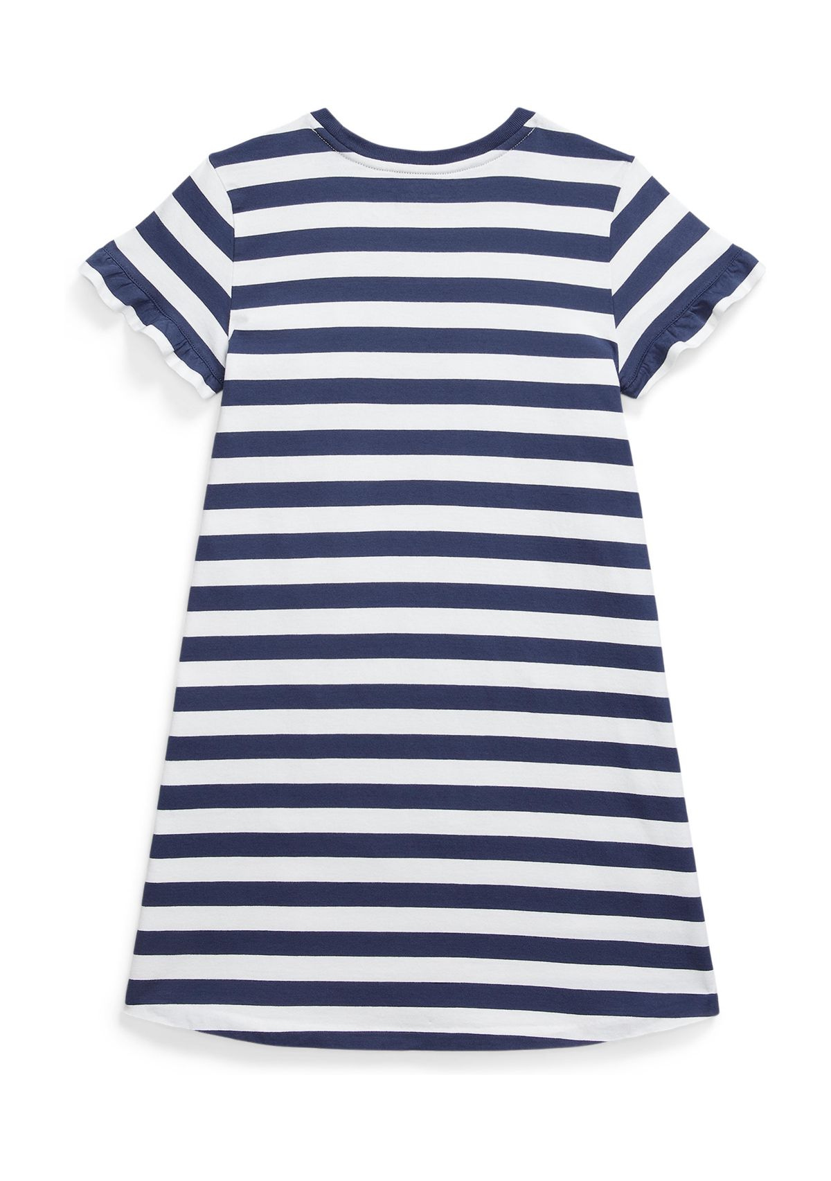 Girls 7-16 Striped Polo Bear Cotton T-Shirt Dress