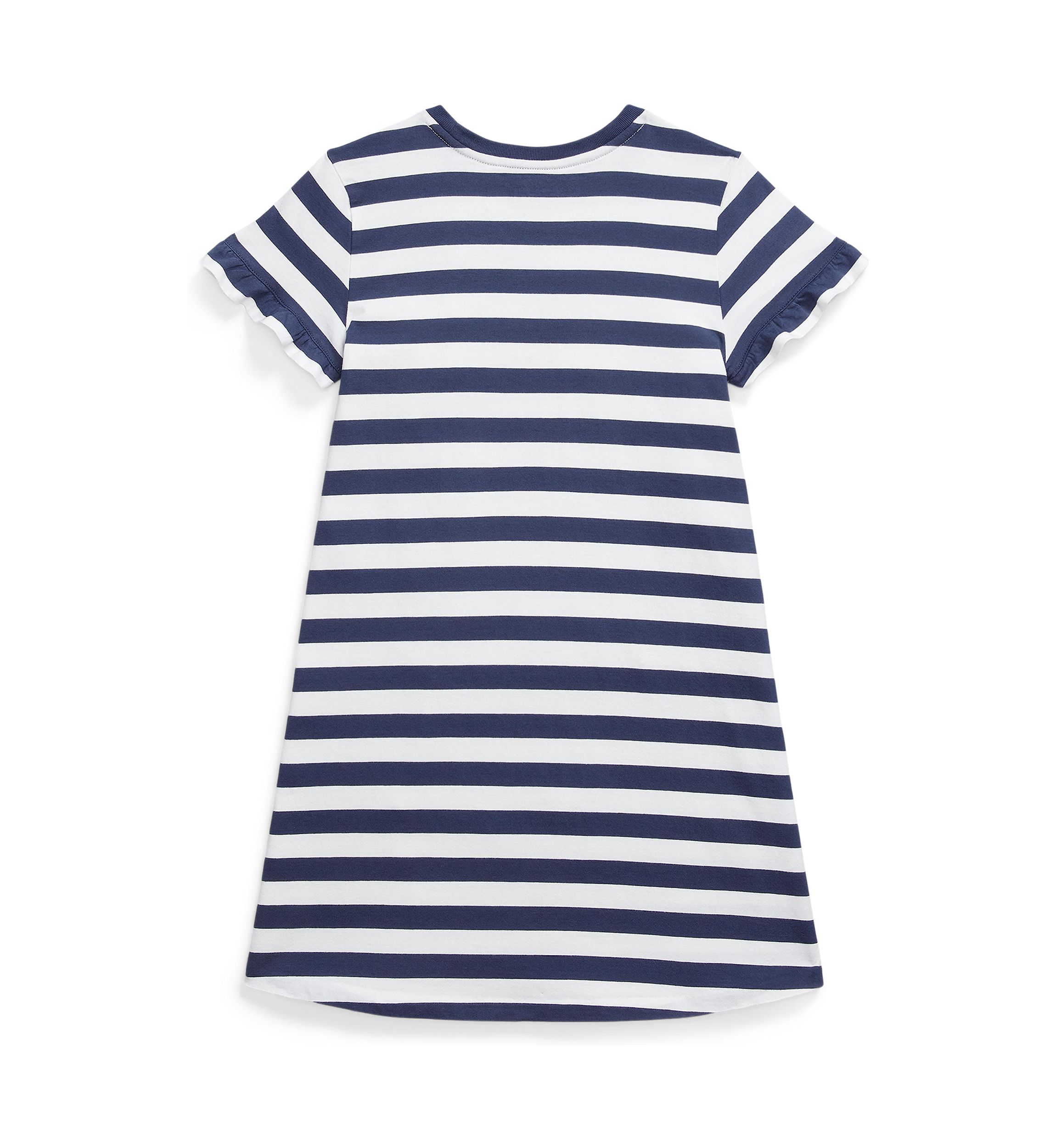 Girls 7-16 Striped Polo Bear Cotton T-Shirt Dress